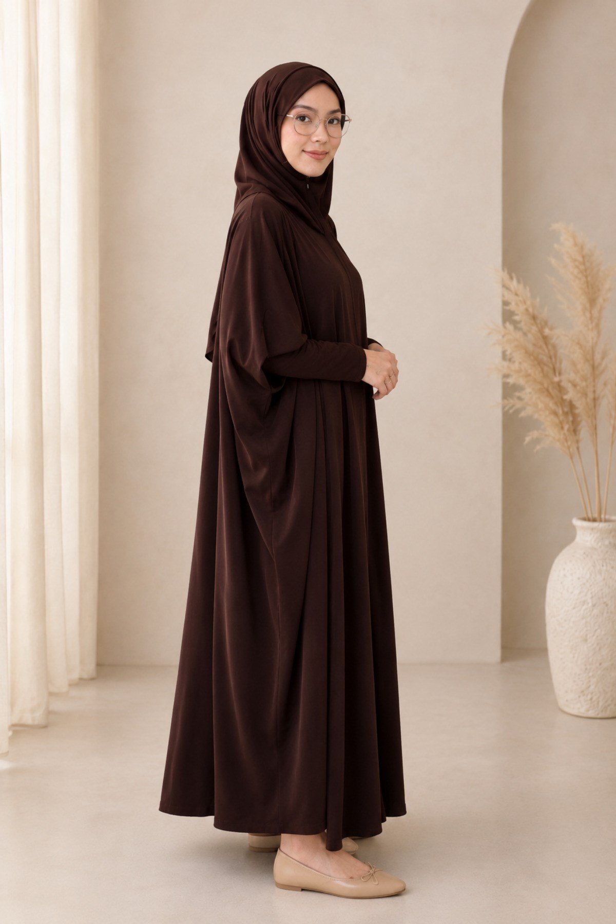 Premium Dökümlü Pratik Namaz Elbisesi