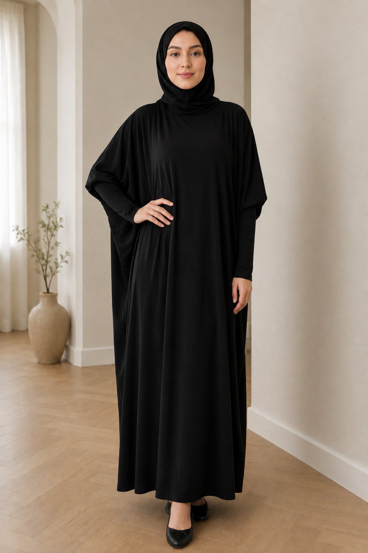 Premium Dökümlü Pratik Namaz Elbisesi