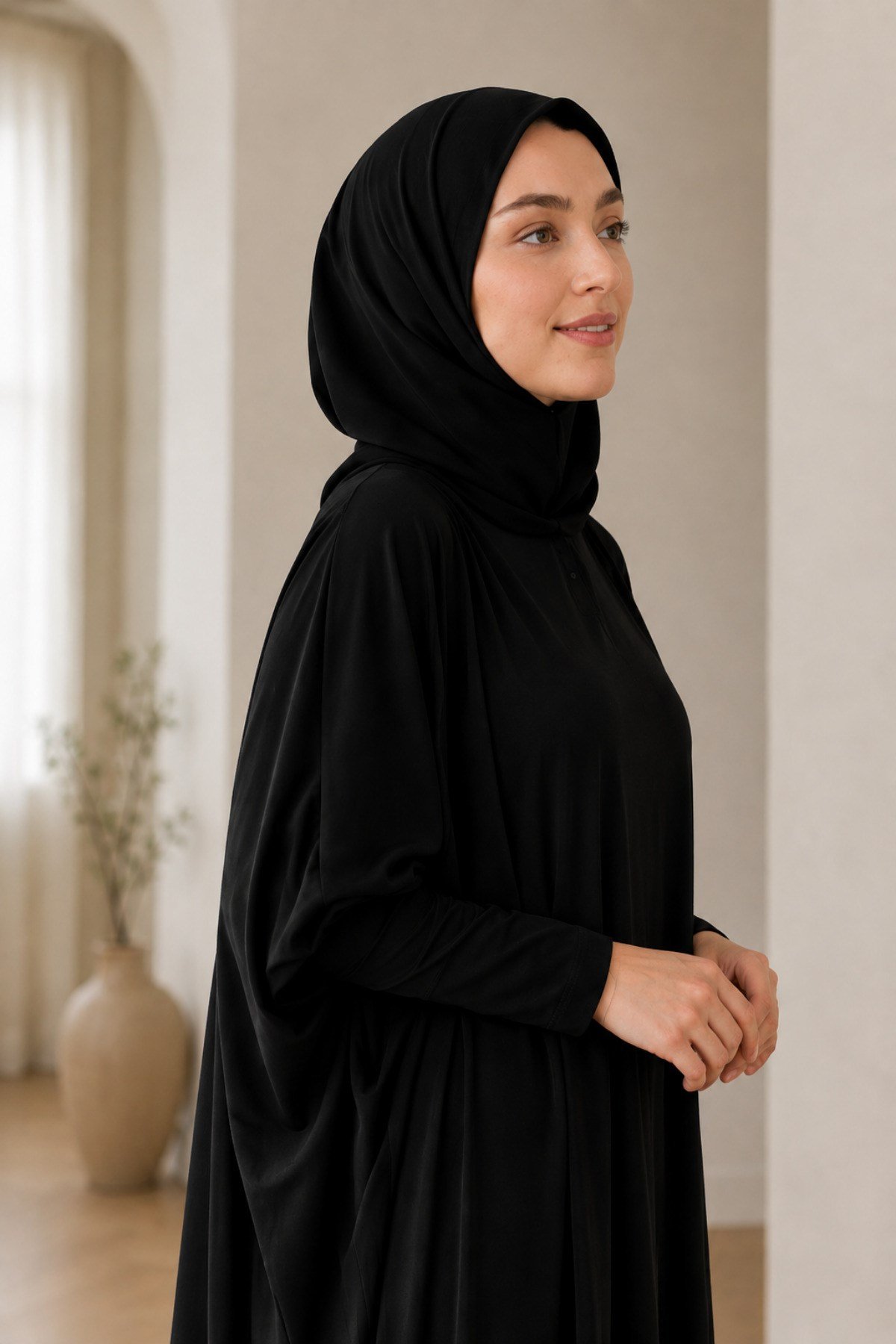 Premium Dökümlü Pratik Namaz Elbisesi