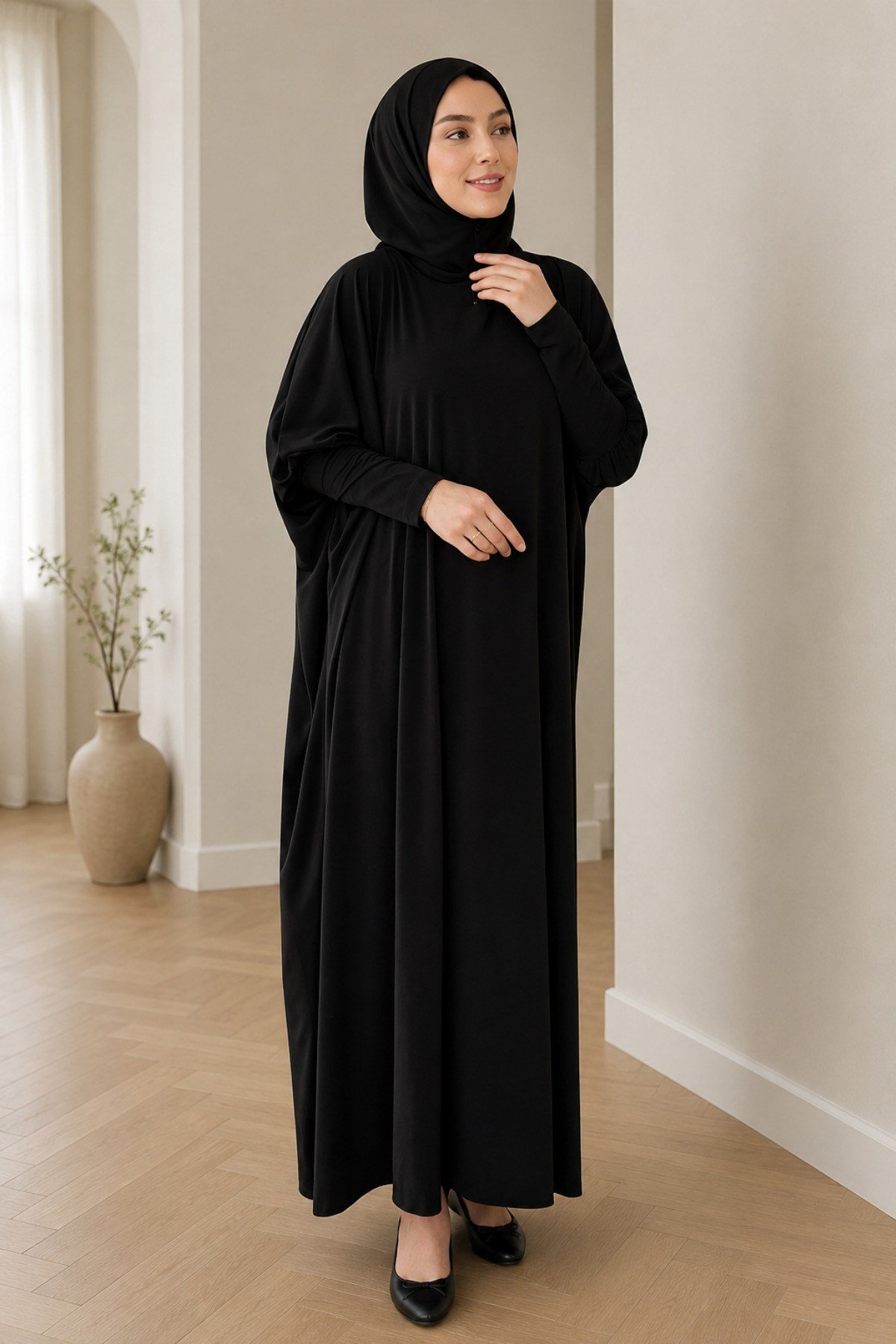 Premium Dökümlü Pratik Namaz Elbisesi