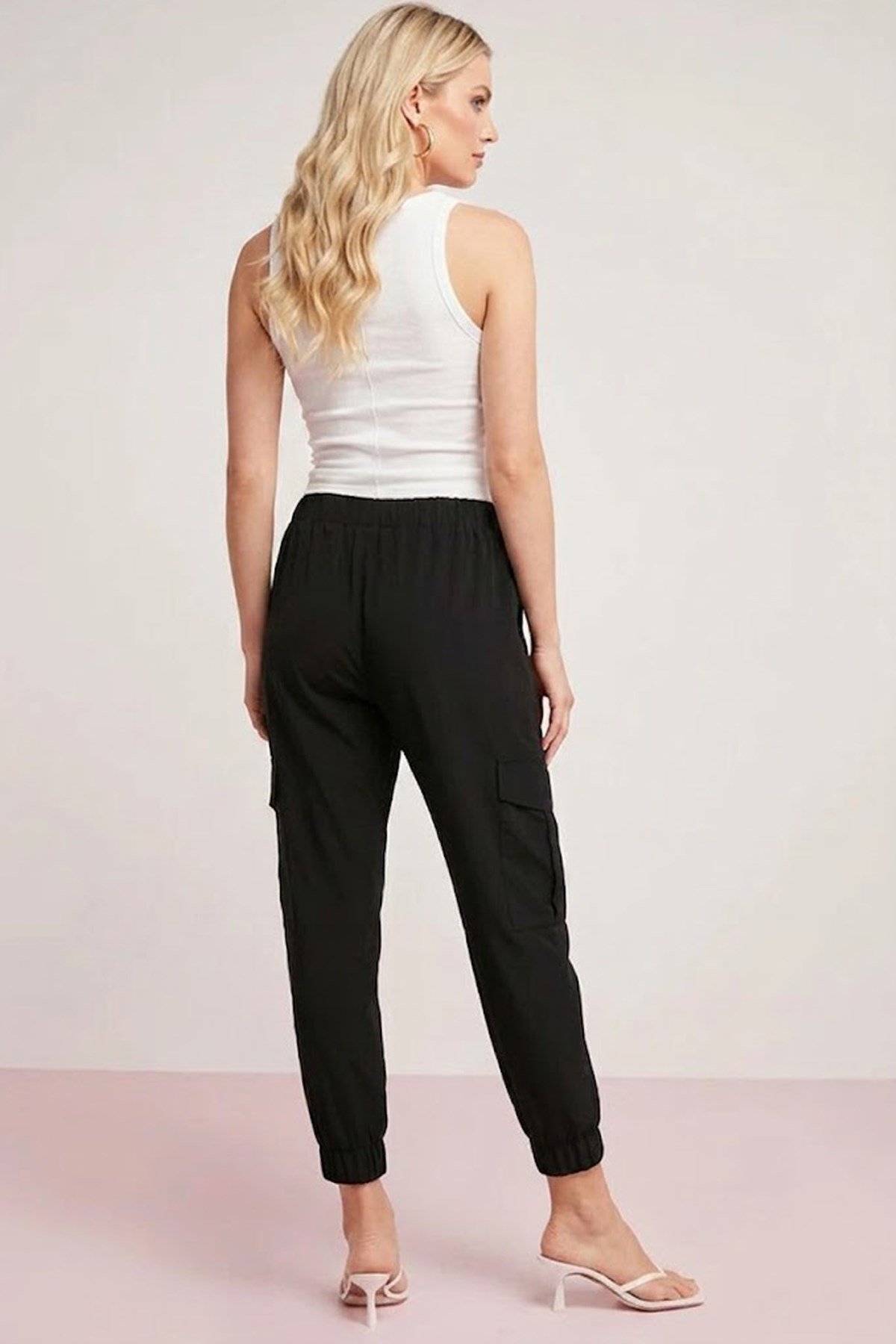 Lady Bom Kadın Fitilli Görünümlü Kalın Askılı Basic Beyaz Bluz Atlet