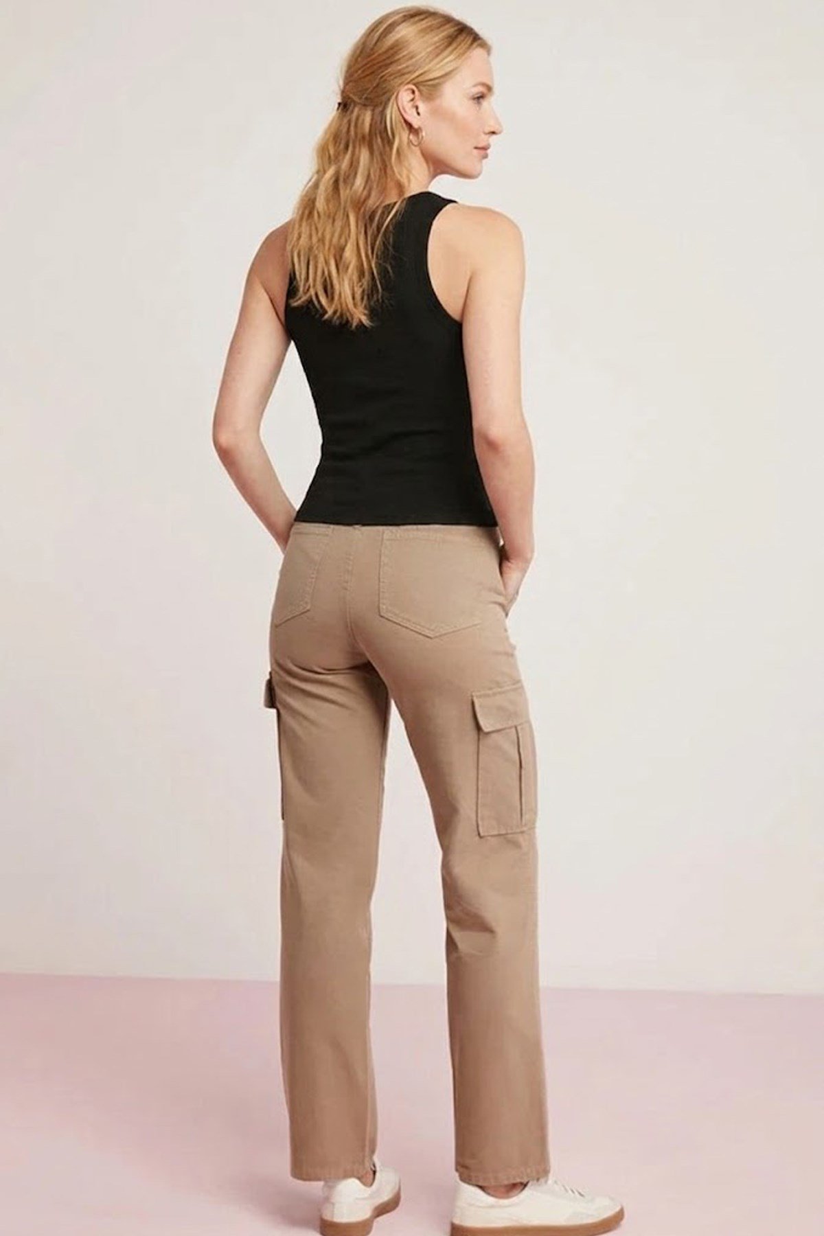 Lady Bom Kadın Fitilli Görünümlü Kalın Askılı Basic Siyah Bluz Atlet