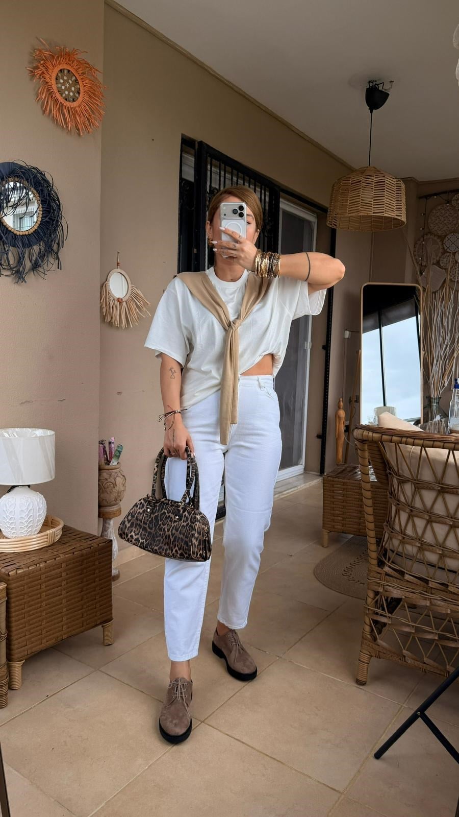 Beyaz Mom Jean 