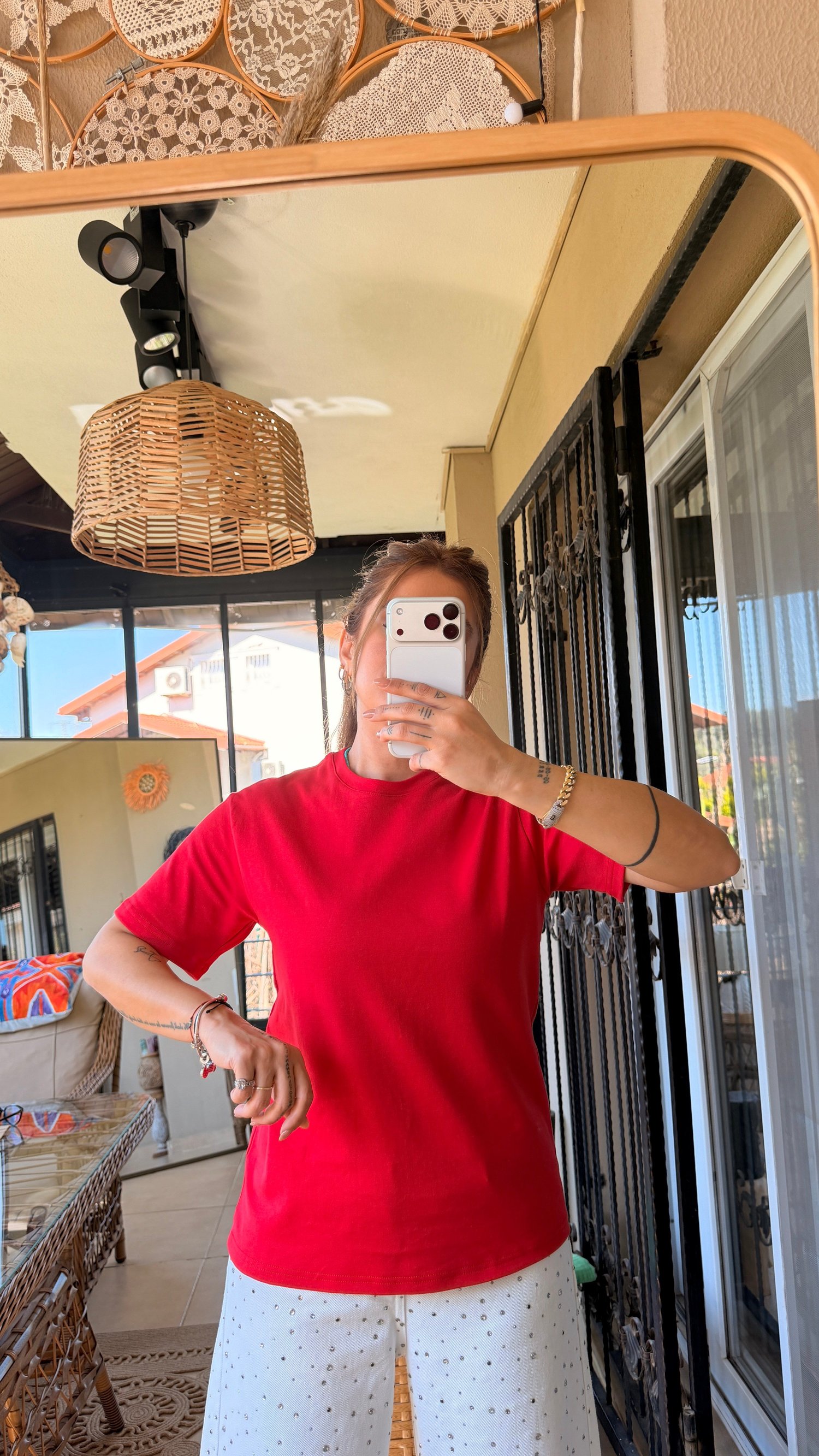 Kırmızı Basic Tshirt