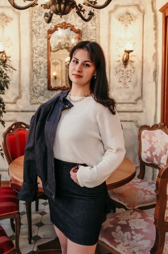 Aria Denim Etek – Yüksek Bel, Kemerli