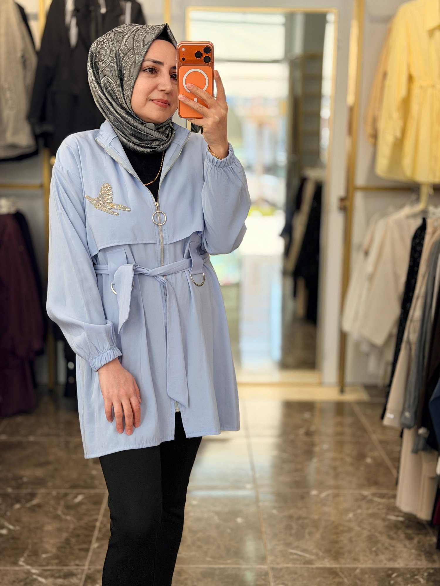 1362 Önden Fermuarlı Giy Çık Kap