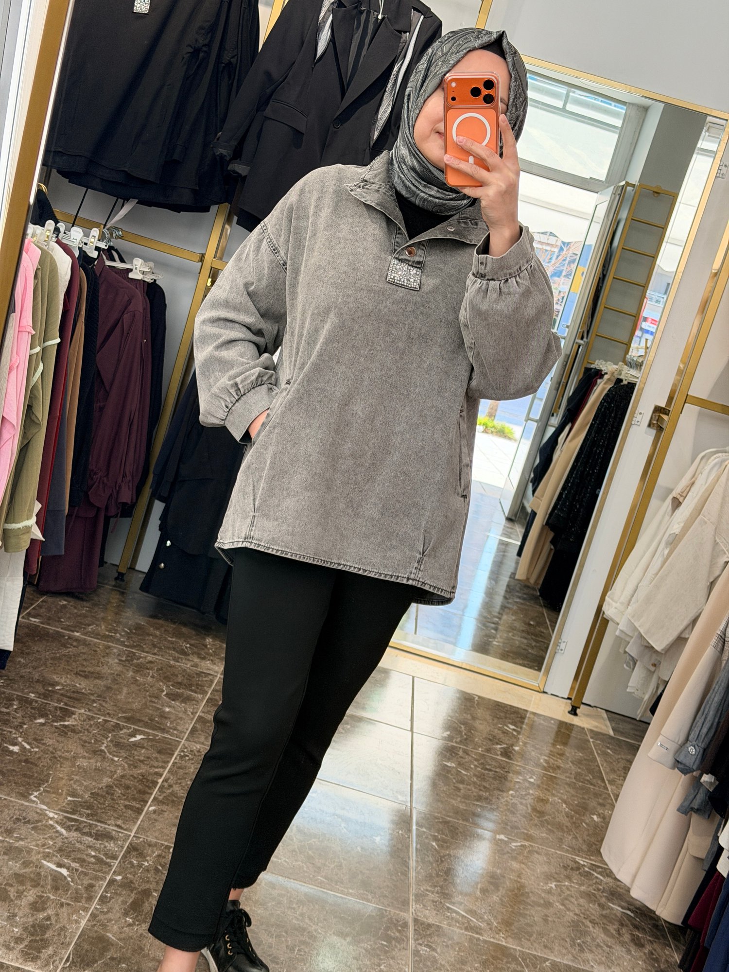 7395 Kot Tunik | Füme