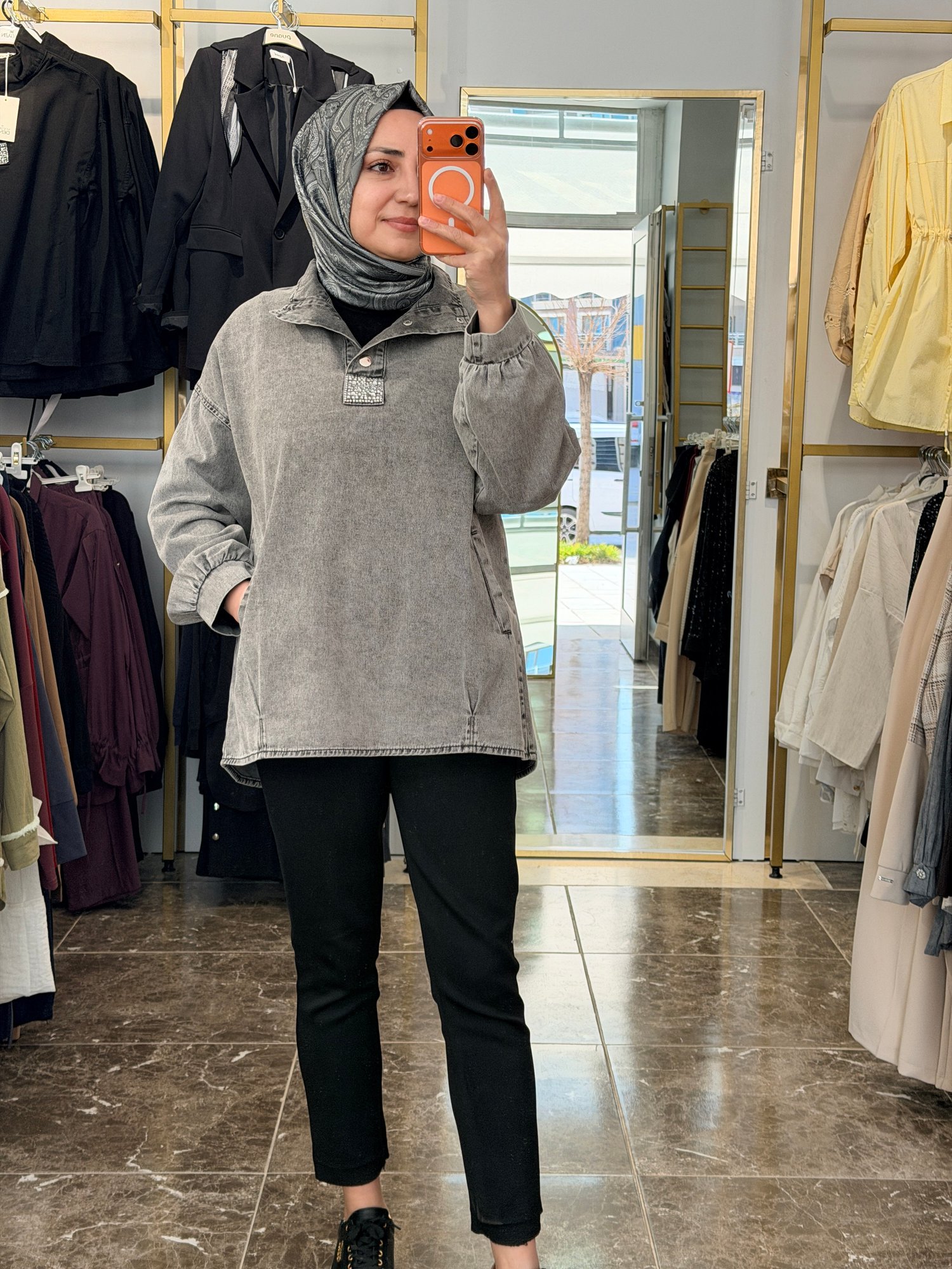 7395 Kot Tunik | Füme