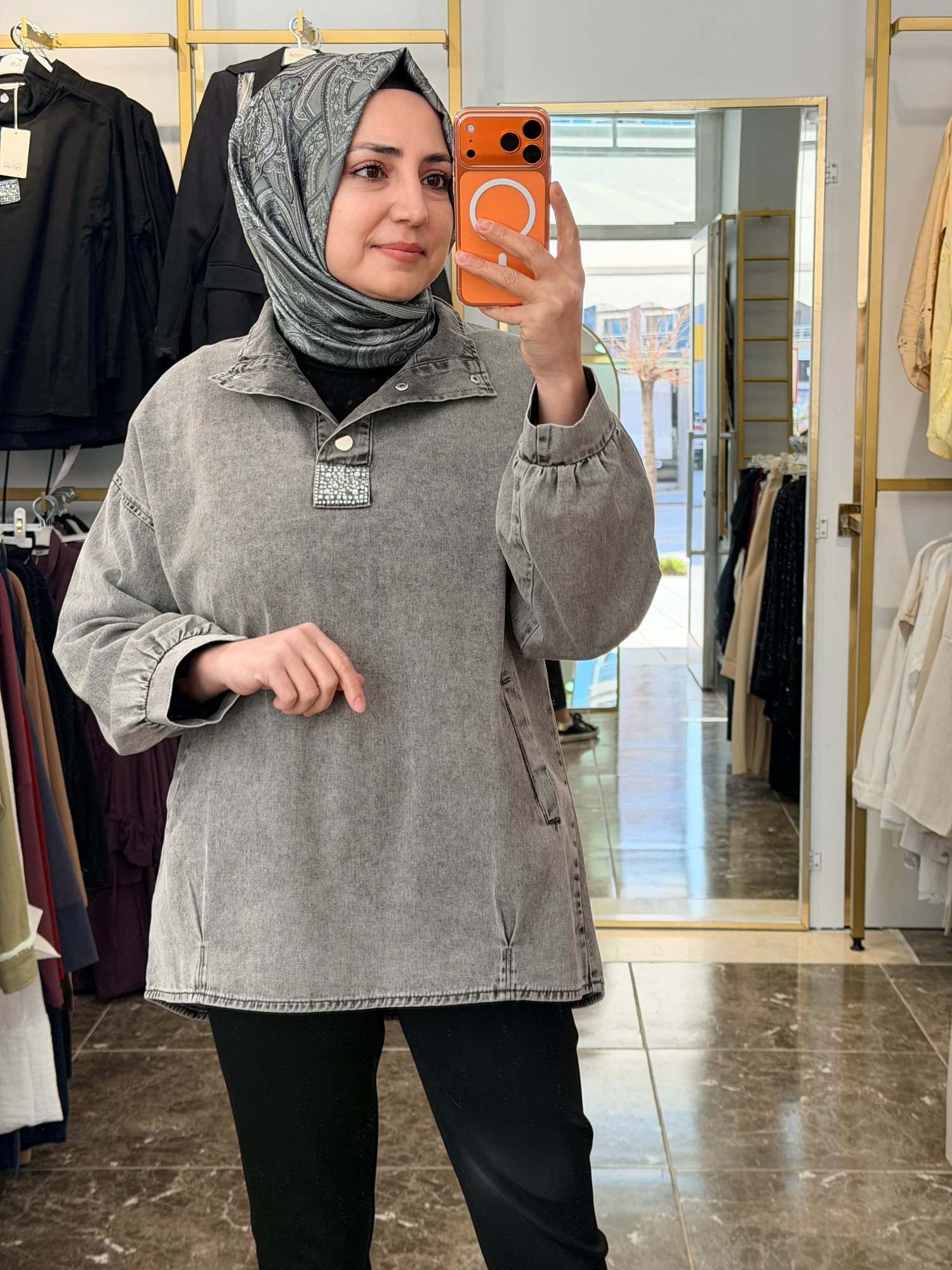 7395 Kot Tunik | Füme