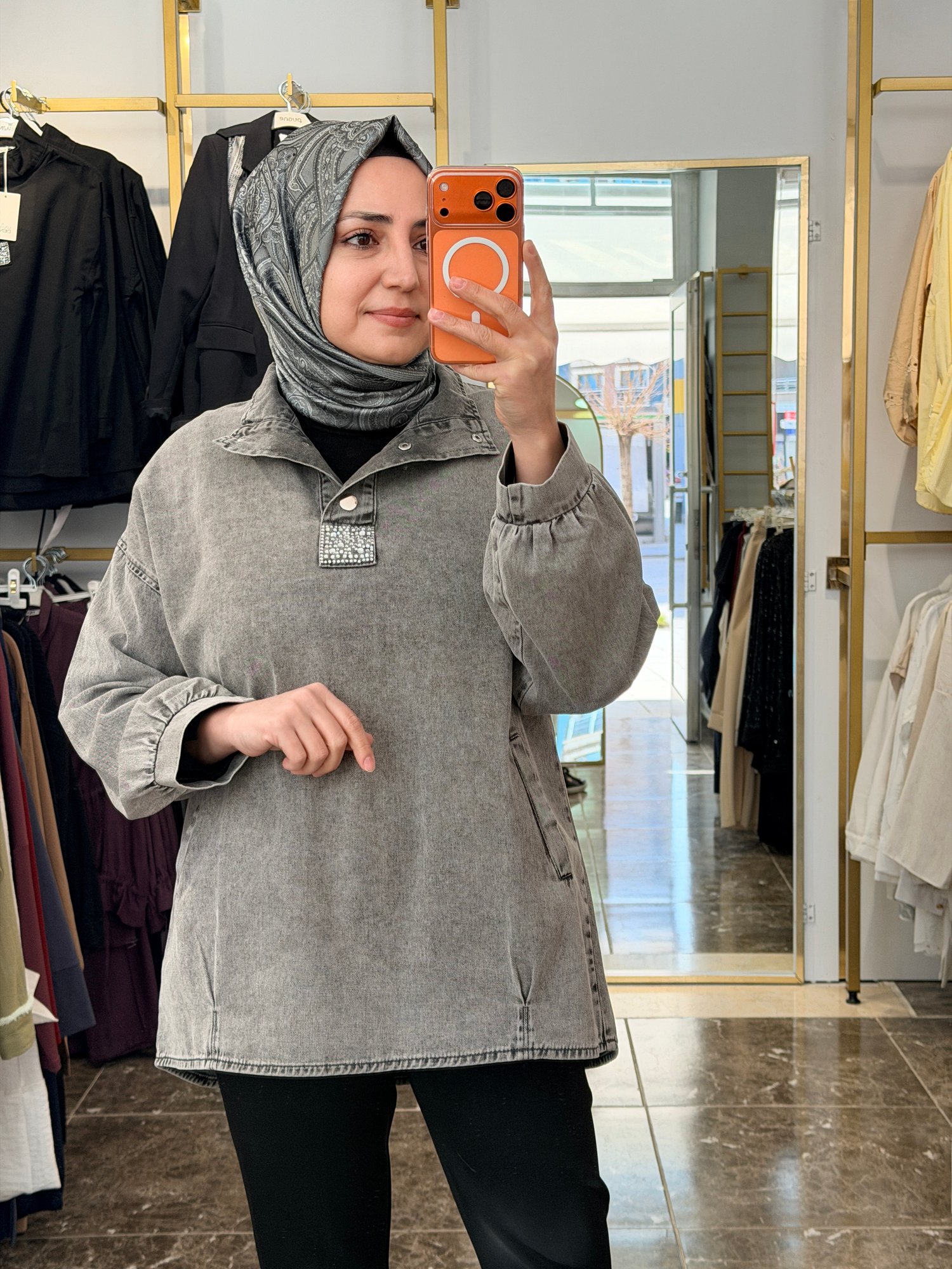 7395 Kot Tunik | Füme