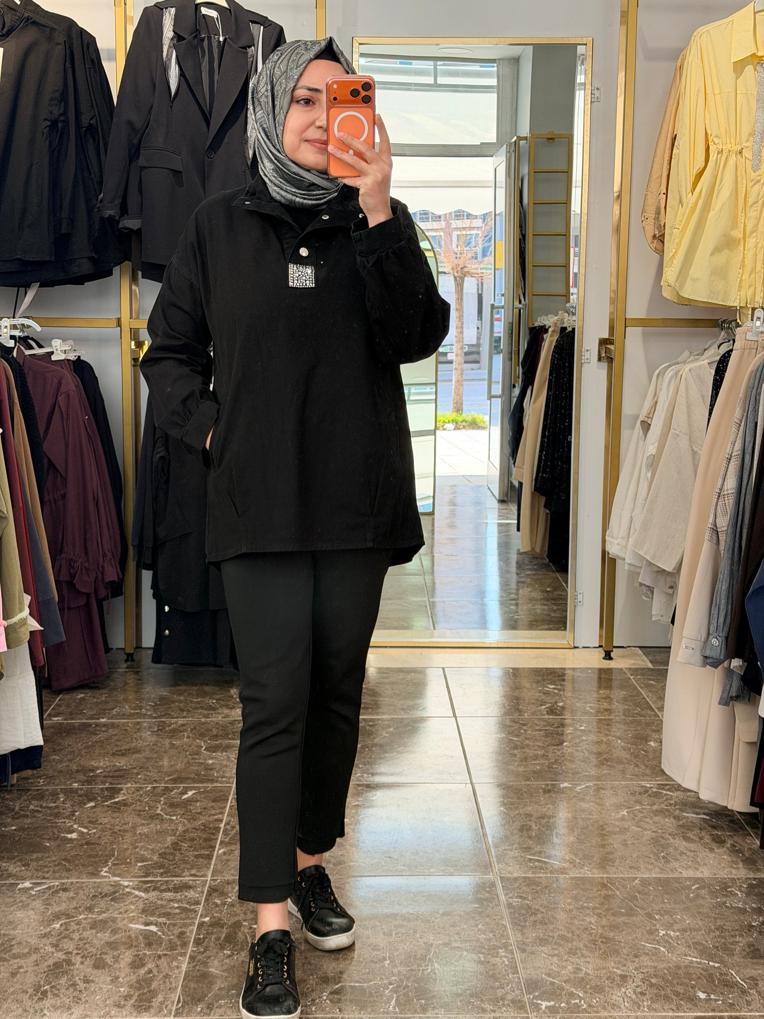 7395 Kot Tunik | Siyah