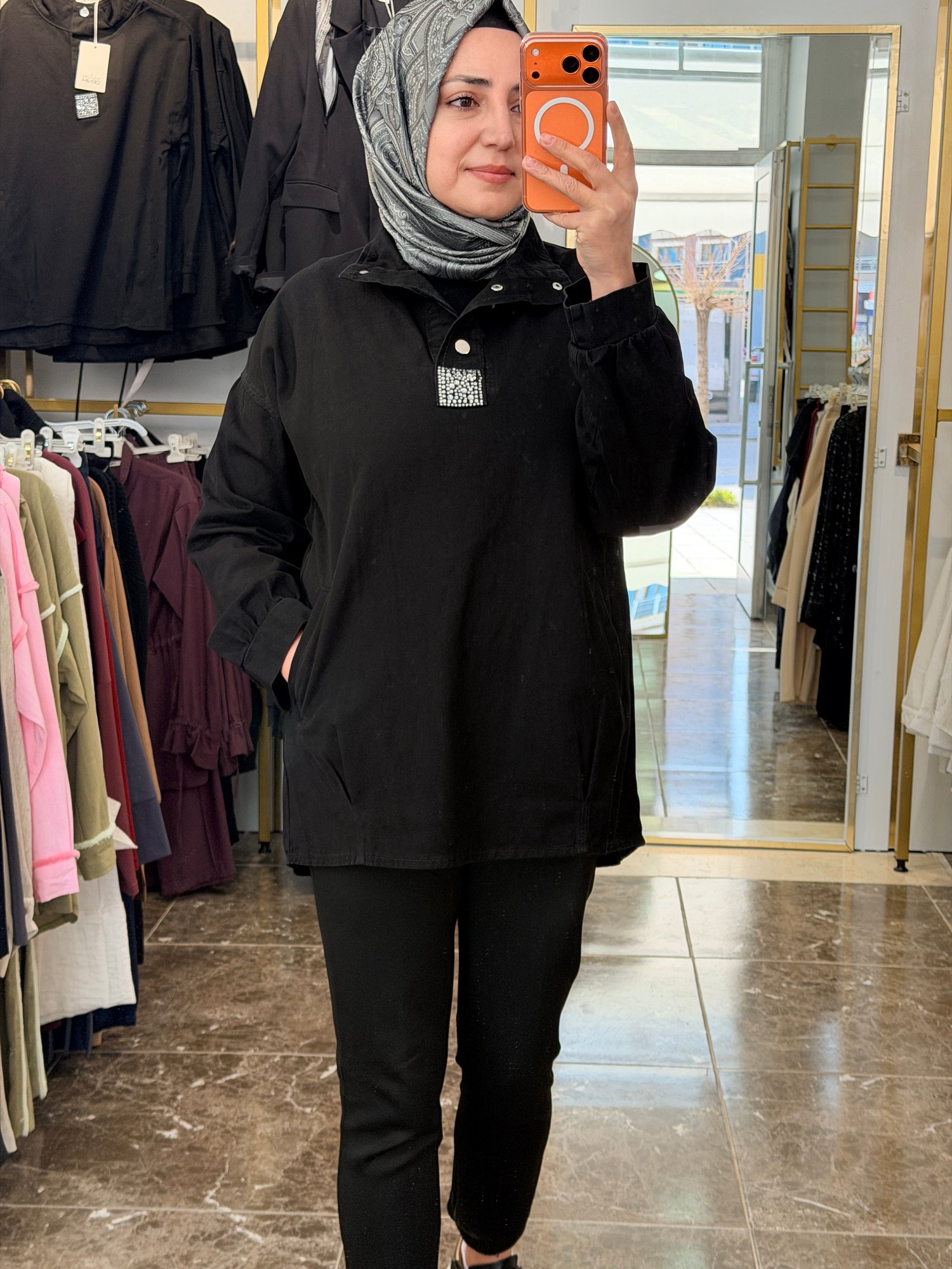 7395 Kot Tunik | Siyah