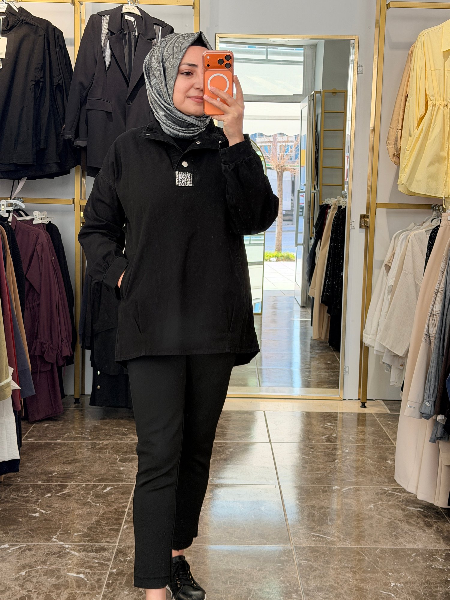 7395 Kot Tunik | Siyah