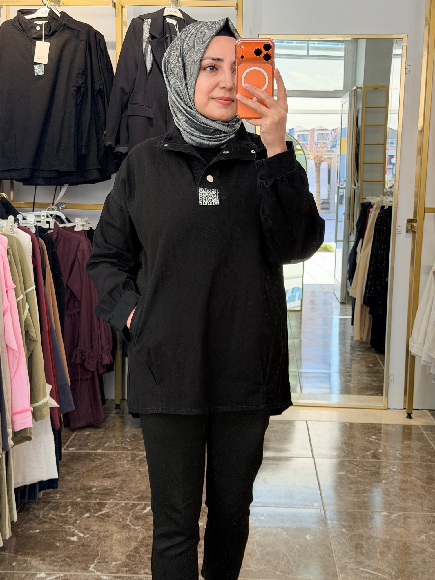 7395 Kot Tunik | Siyah