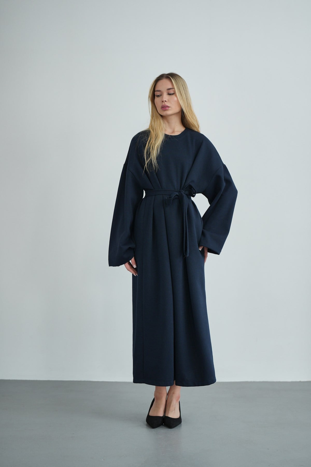 Kadın Oversize Basic Penye Elbise