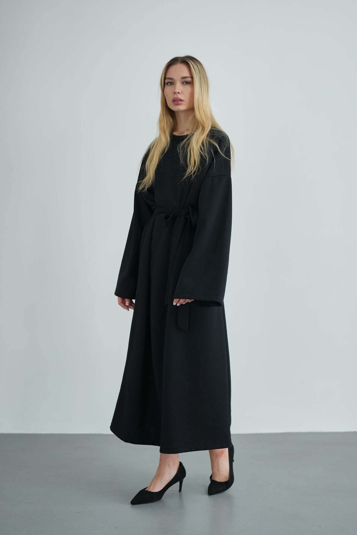 Kadın Oversize Basic Penye Elbise