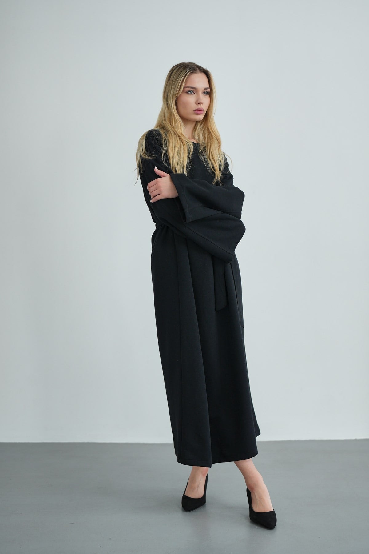 Kadın Oversize Basic Penye Elbise