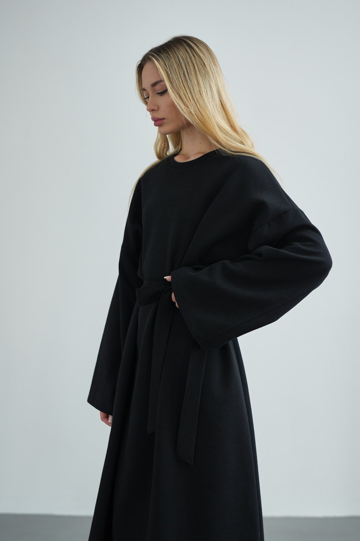 Kadın Oversize Basic Penye Elbise