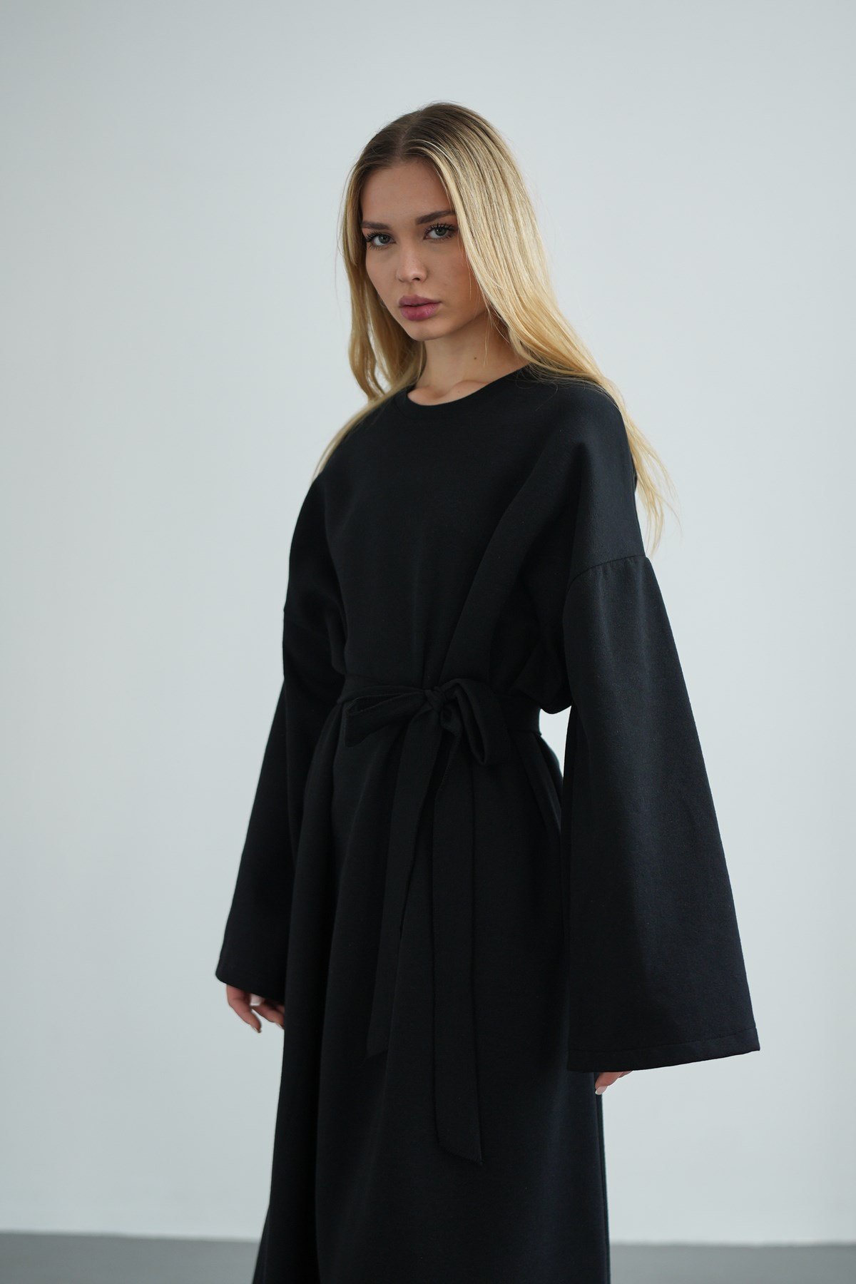 Kadın Oversize Basic Penye Elbise