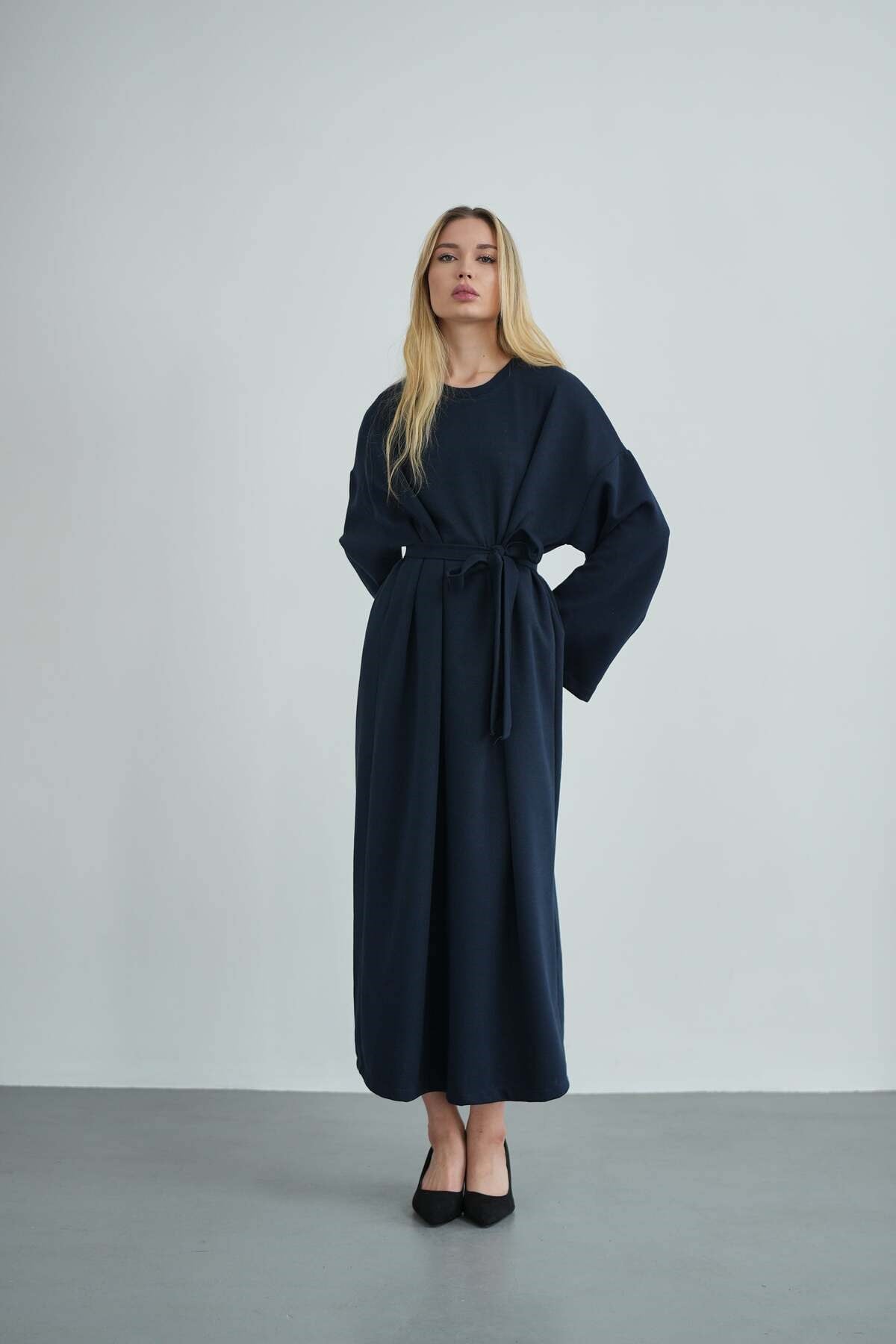 Kadın Oversize Basic Penye Elbise