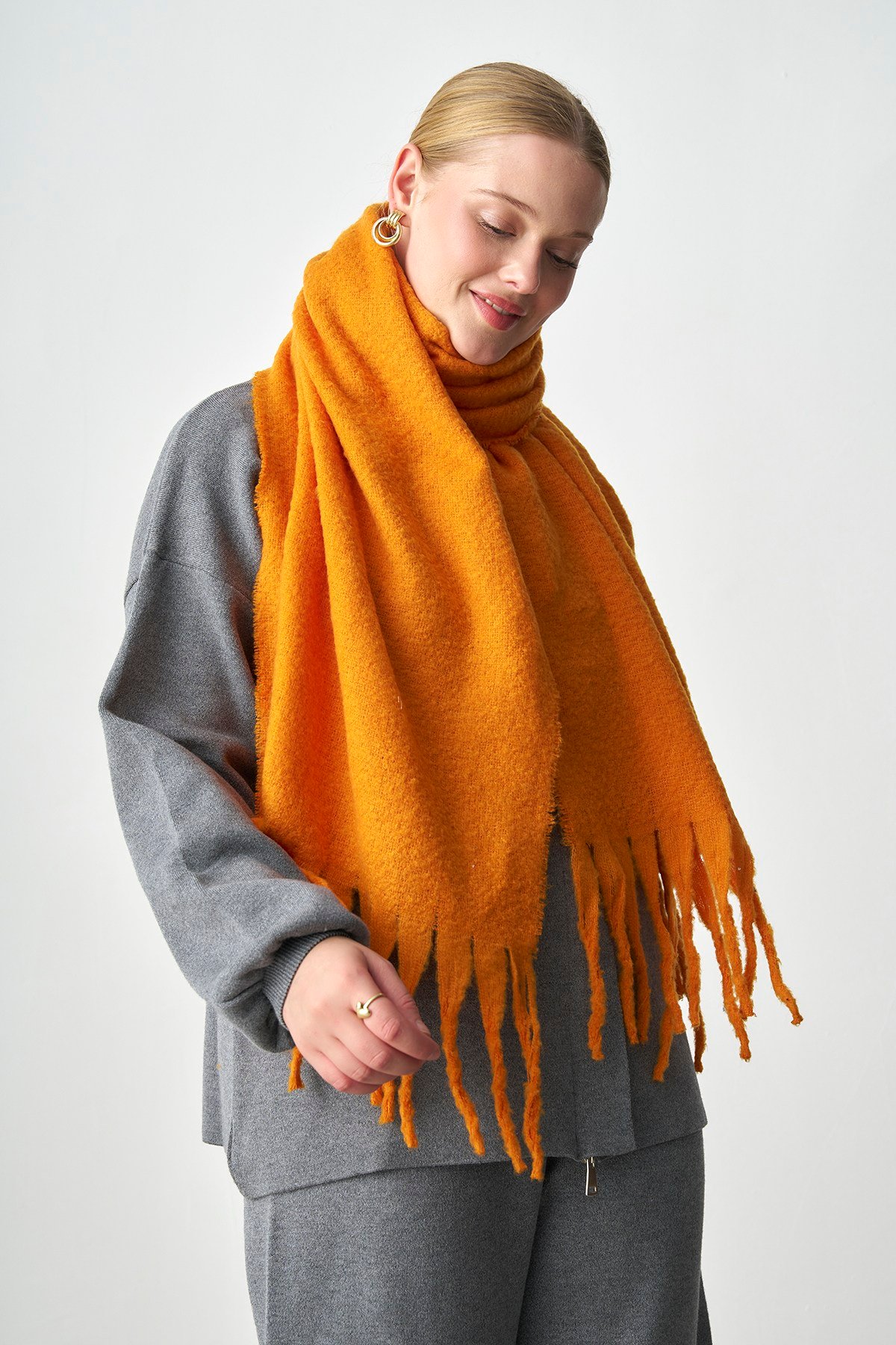 Molly Nelly Kadın Triko Fermuarlı Oversize Takım
