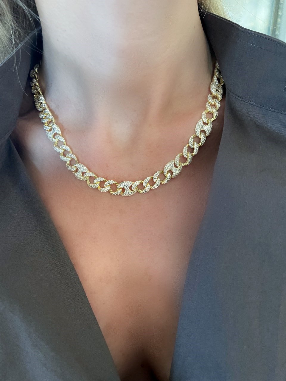 Button Chain Necklace