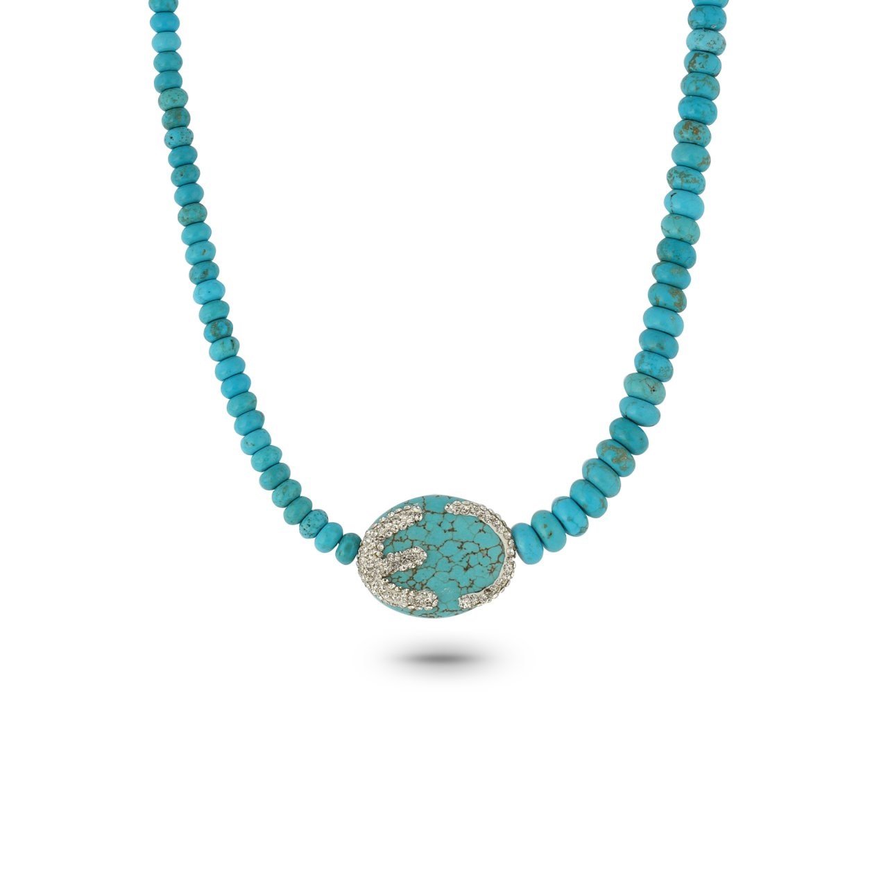 Turquoise Crystal Necklace