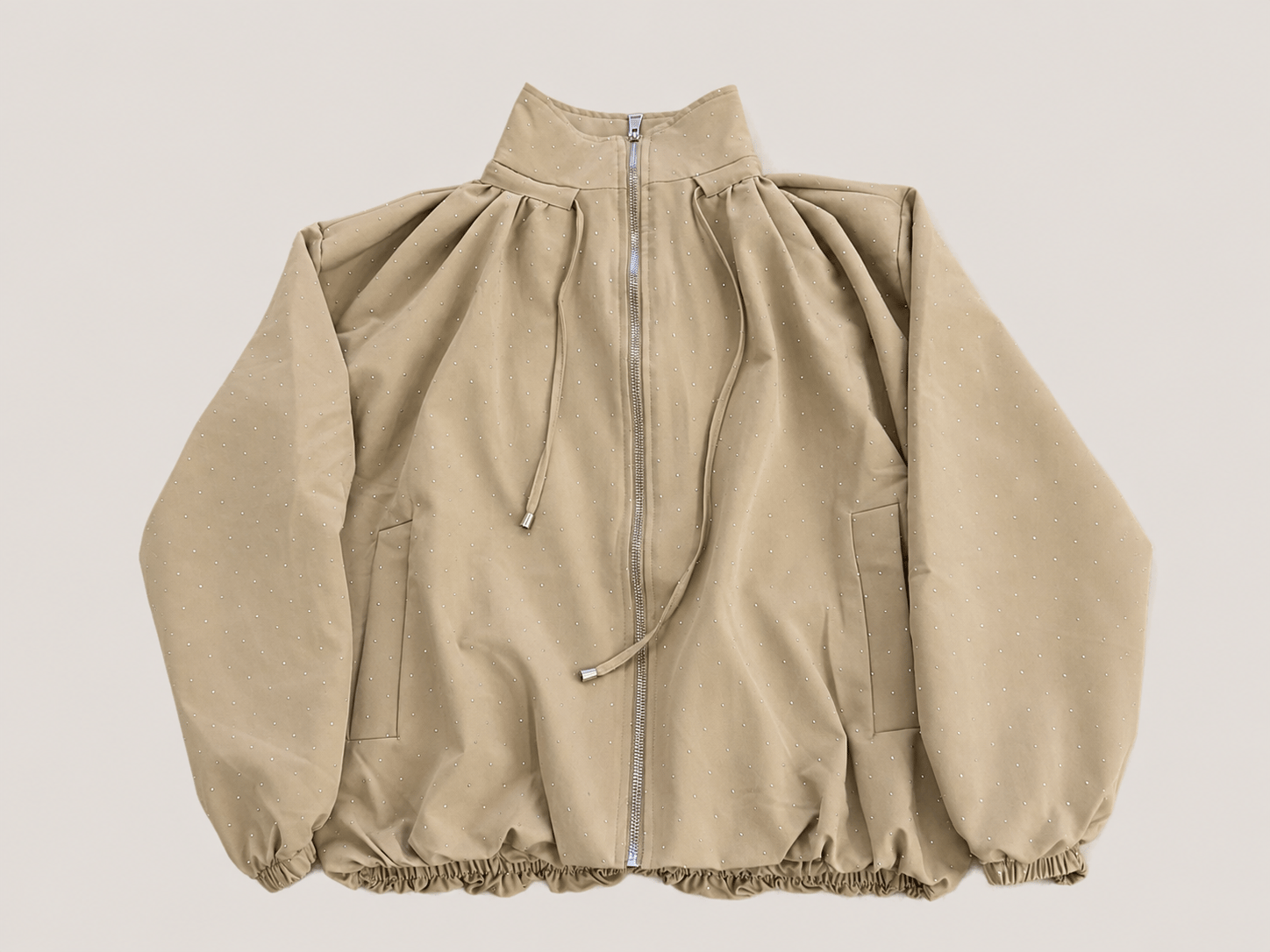 TAŞ DETAYLI BOMBER MONT