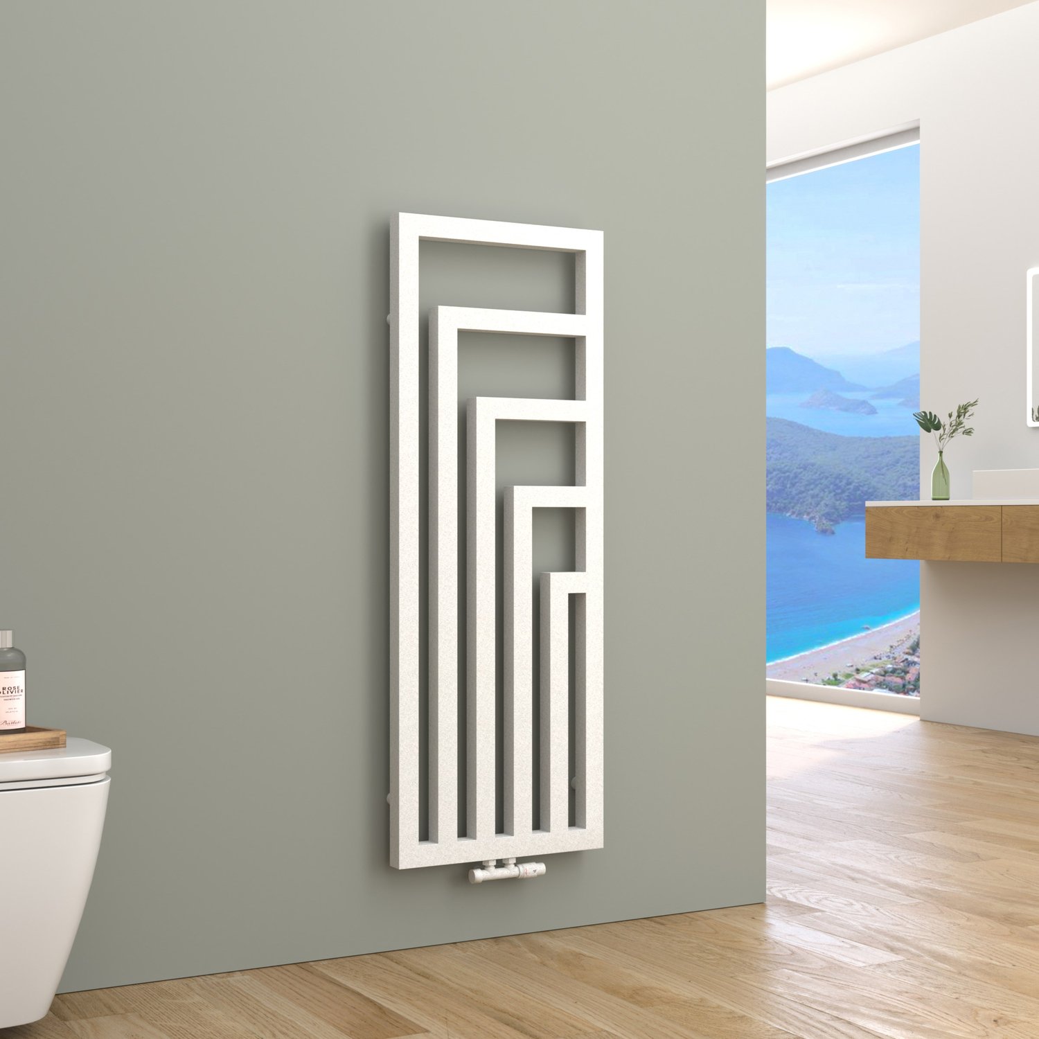Twister Handtuchheizkörper Weiß – Modernes Design