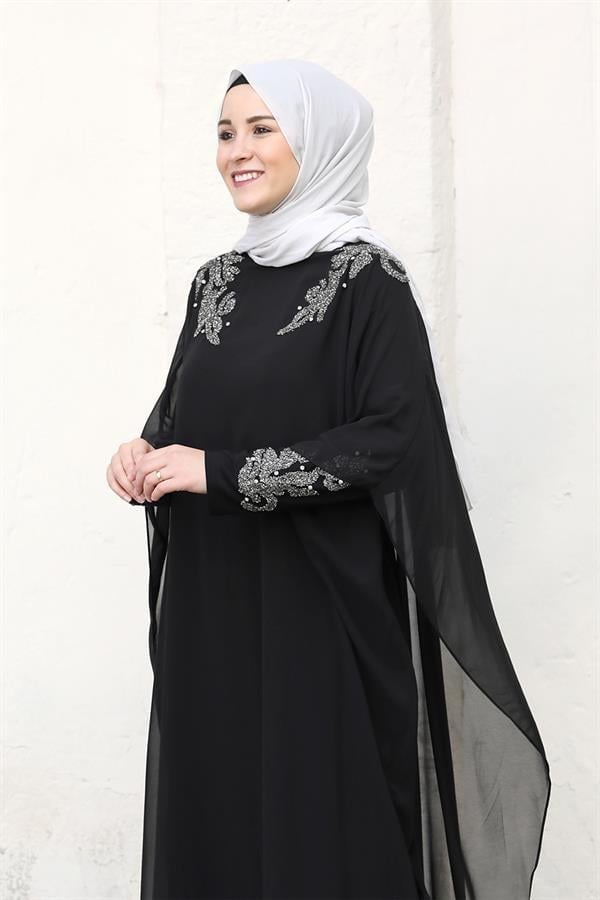 Amine Hüma Beste Abiye Elbise Siyah