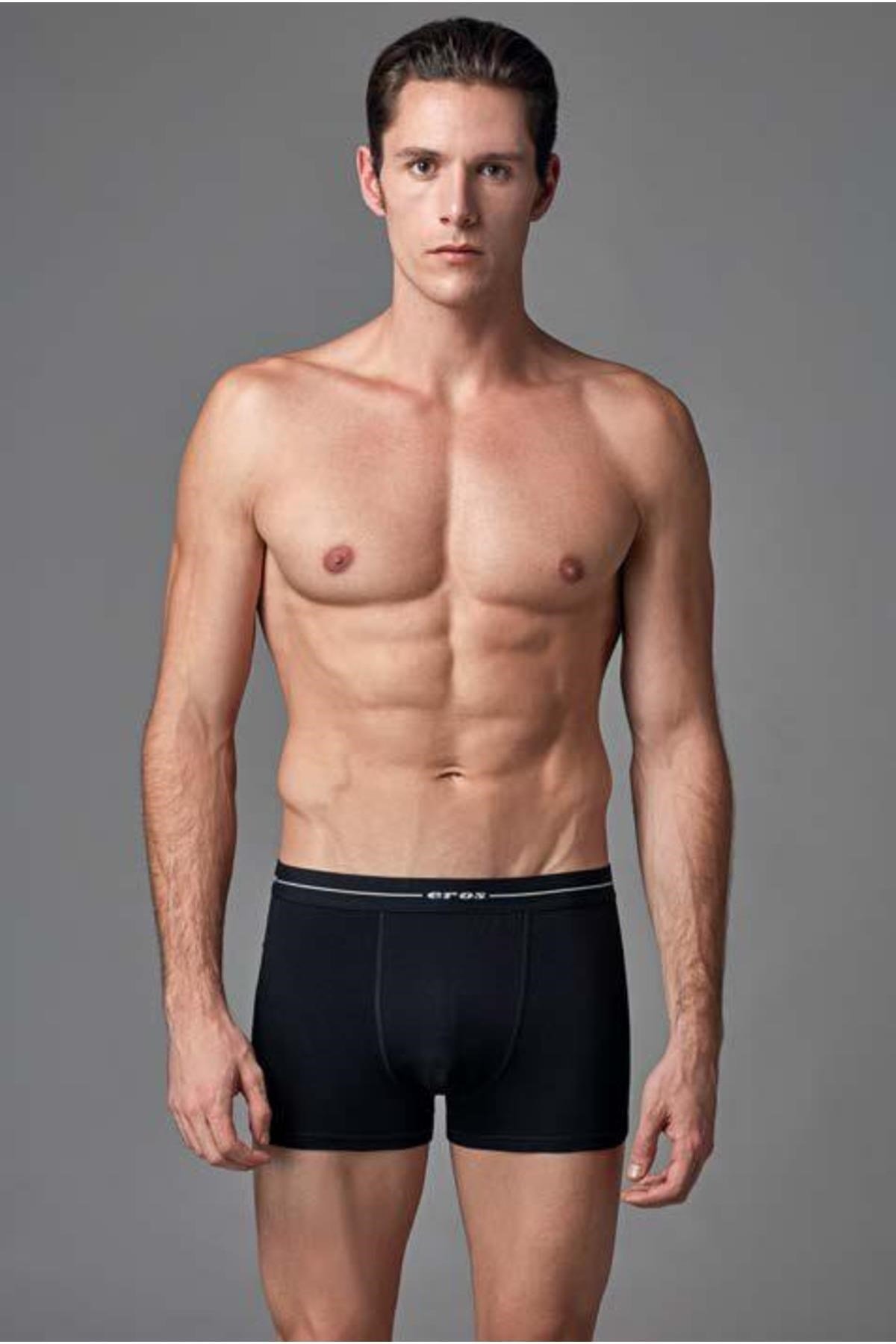 015 Erkek Compact 3'lü Boxer Siyah-Gri-Beyaz