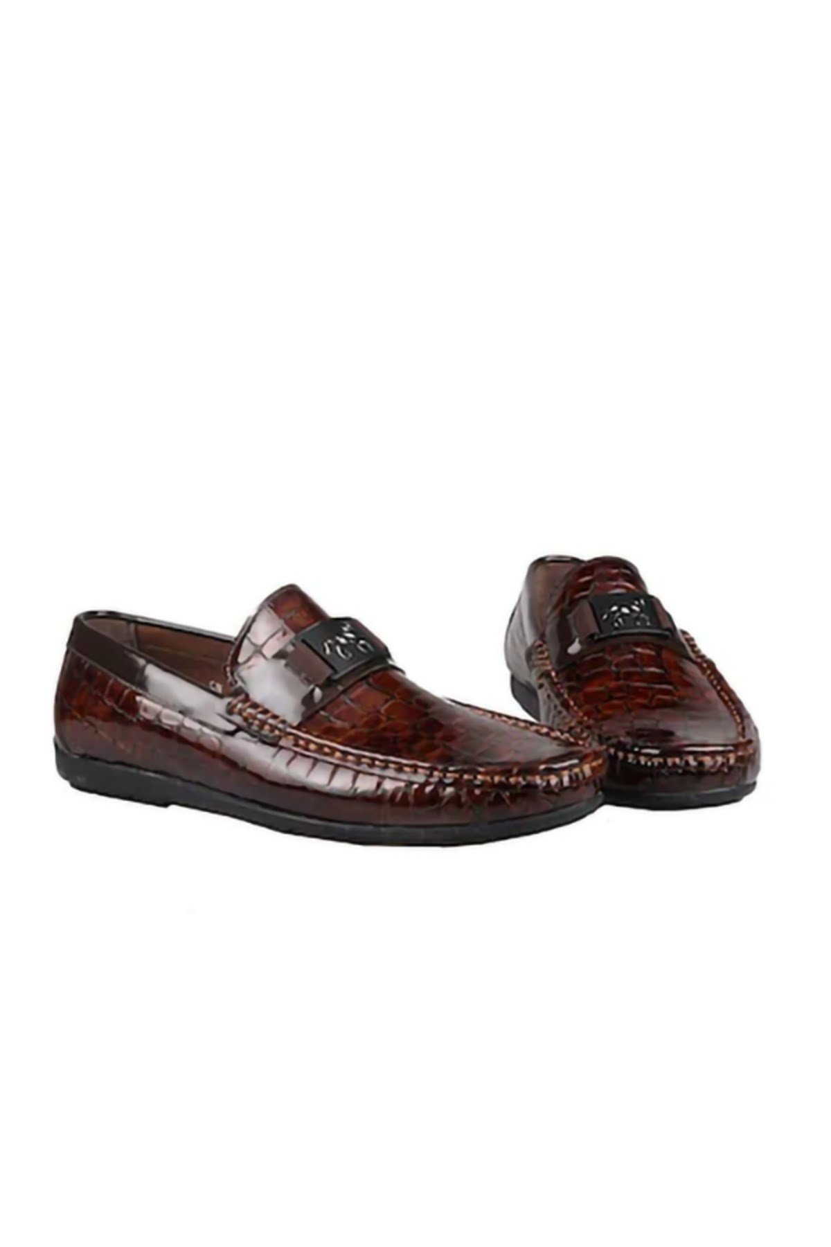 2094 Hakiki Deri Kahve Erkek Kauçuk Taban Günlük Ayakkabı