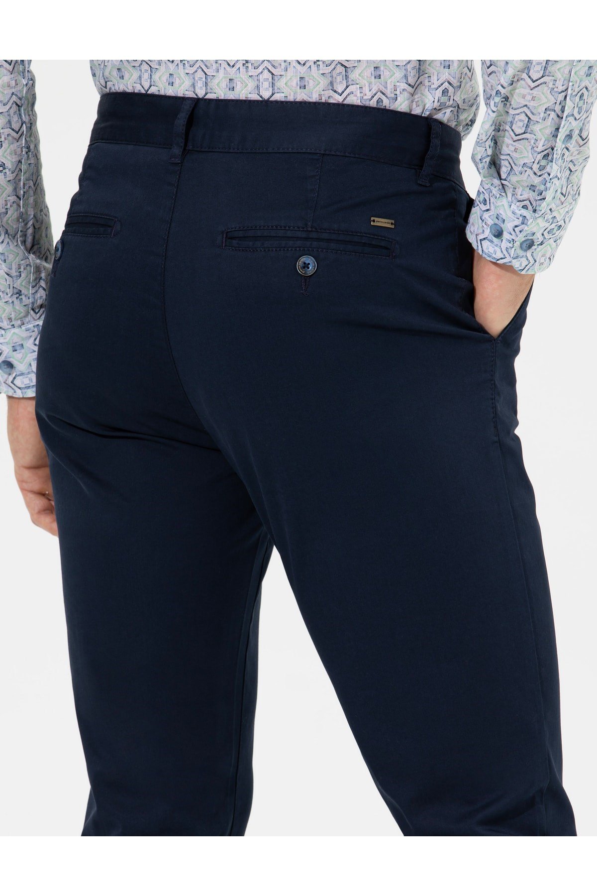23y Rives Lacivert Spor Dokuma Slim Fit Pantolon