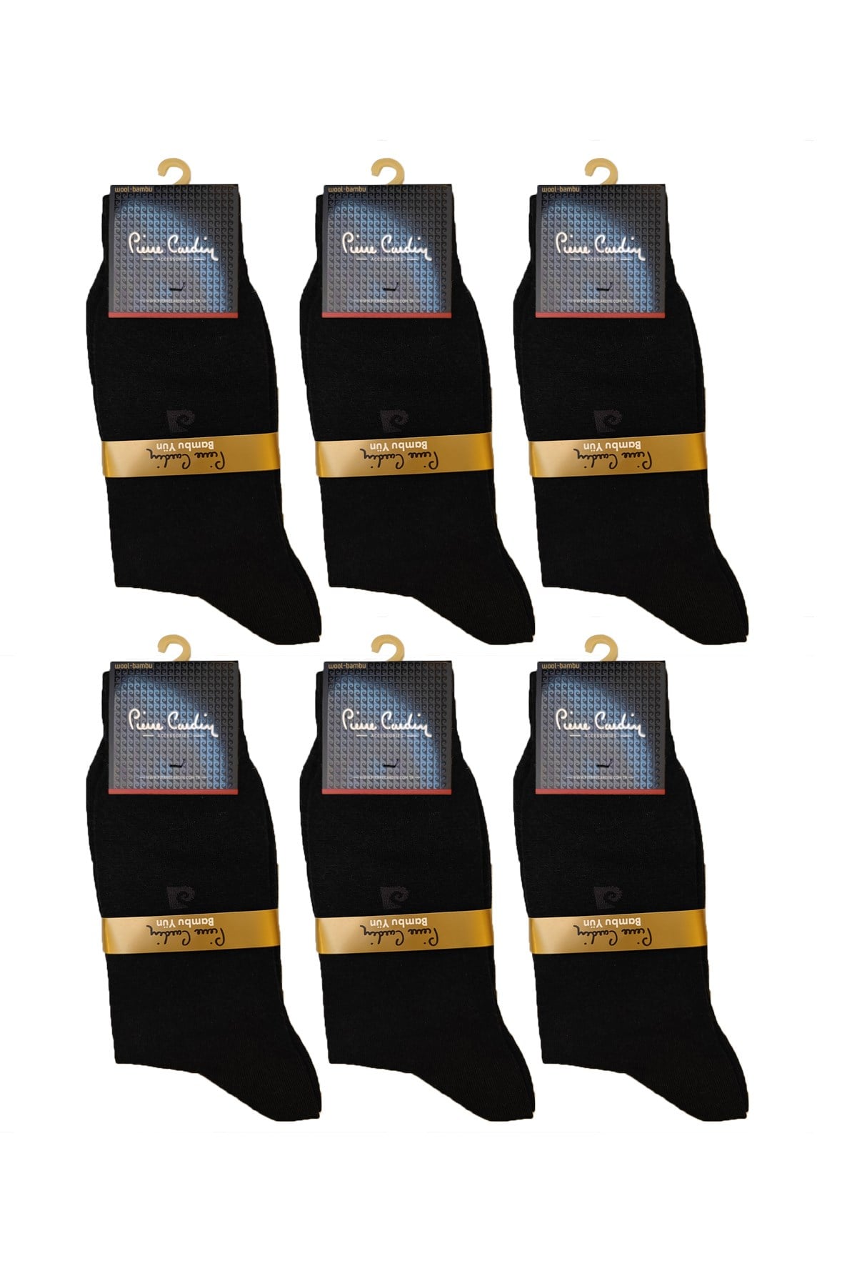 6'lı Set 40-44 Yün Bambu Nueva Erkek Çorap
