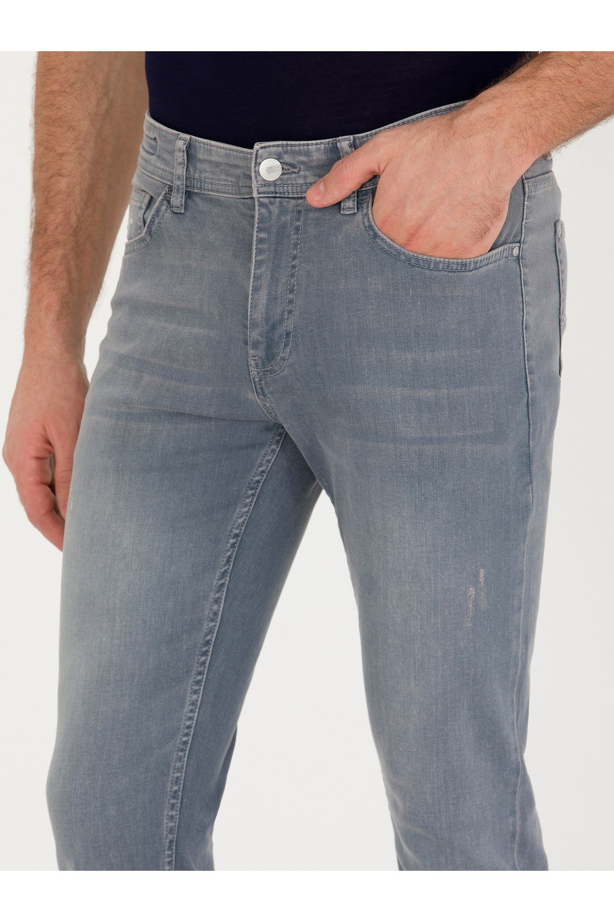 Açık Gri Slim Fit Jean Pantolon 50268663-DN0014