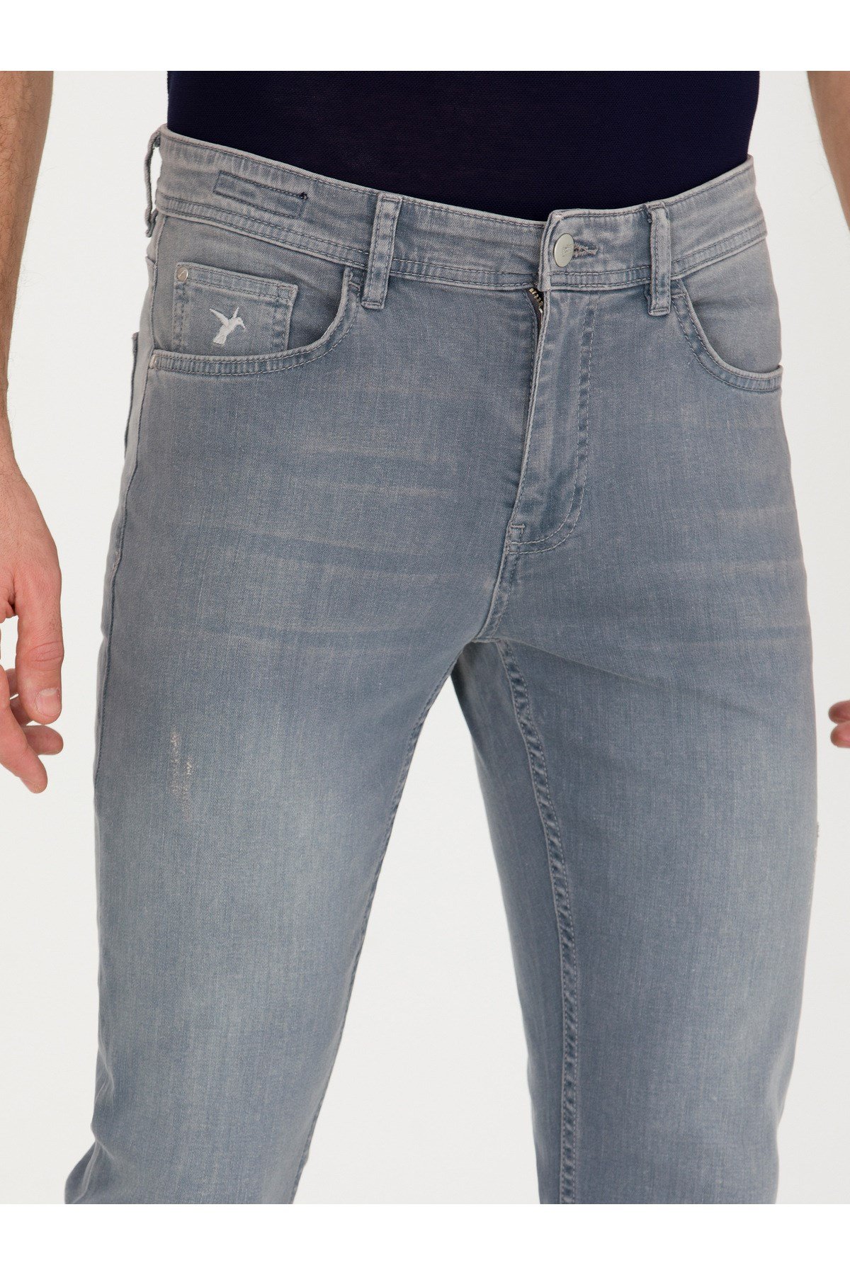 Açık Gri Slim Fit Jean Pantolon 50268663-DN0014