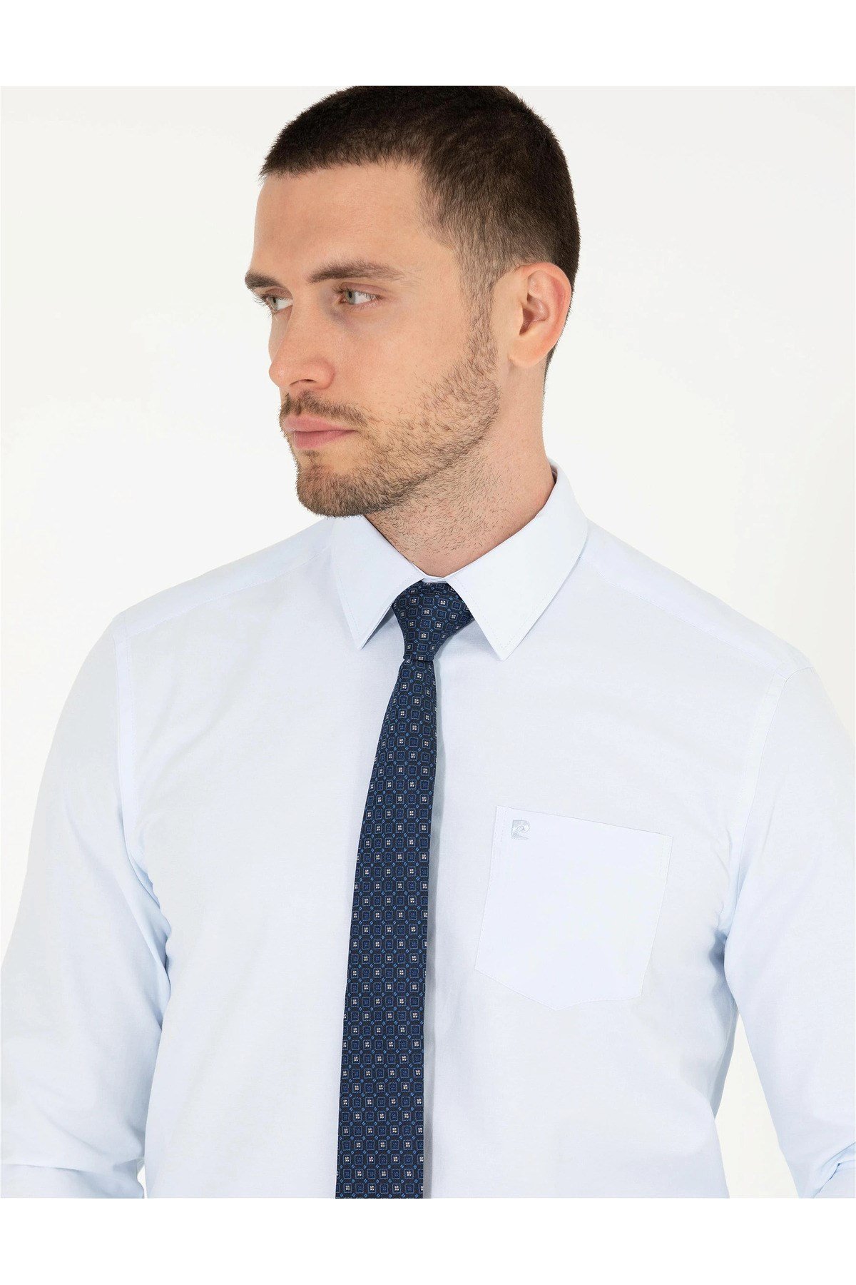 Açık Mavi Regular Fit Uzun Kollu Basic Gömlek G021SZ004.000.1619823.VR003