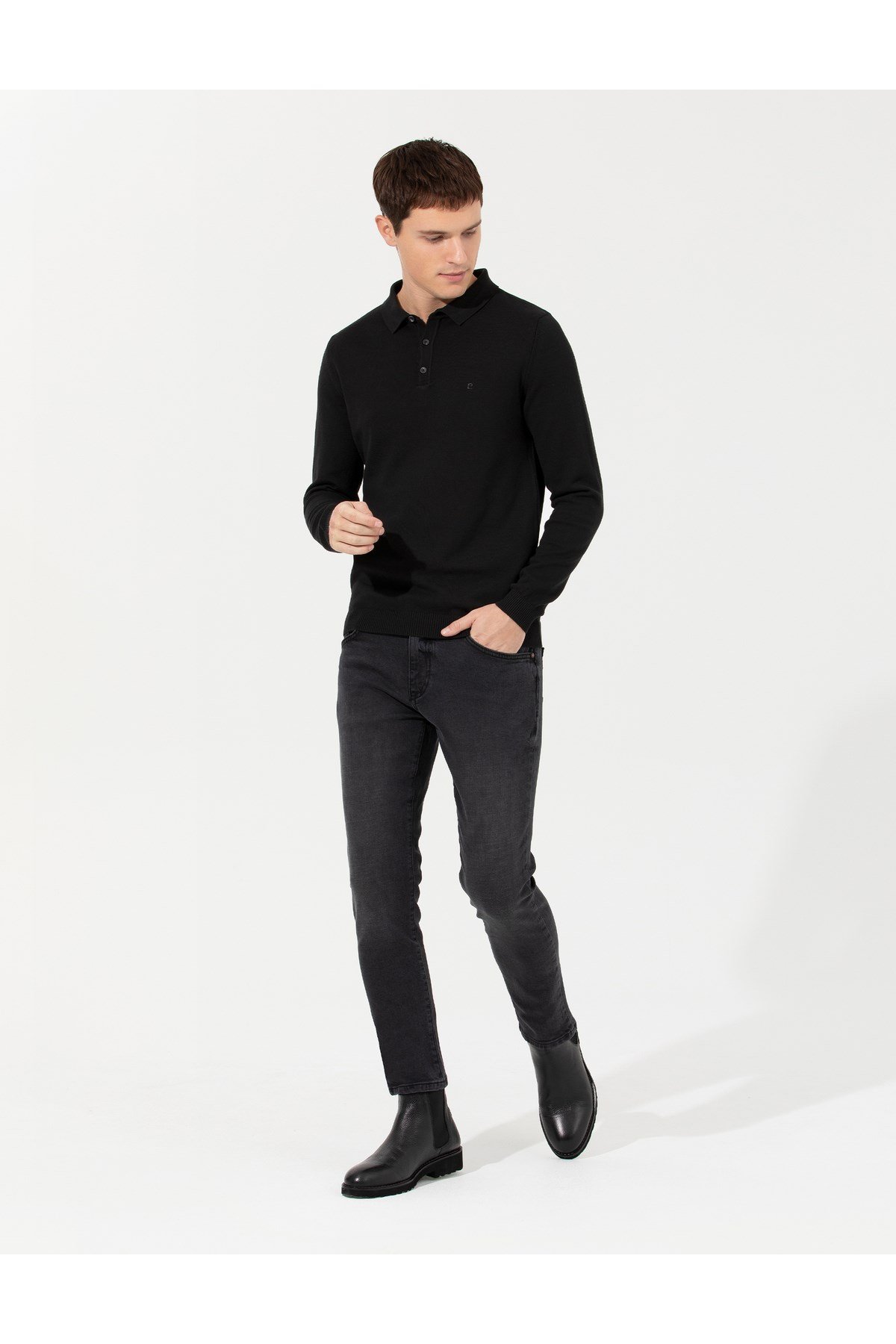 Antrasit Slim Fit Jean Pantolon 50259701-VR006