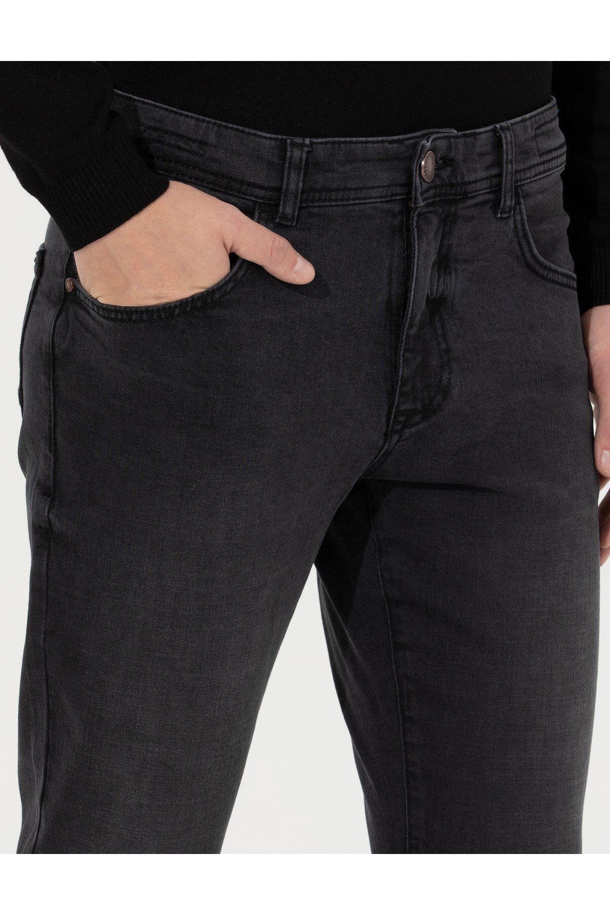 Antrasit Slim Fit Jean Pantolon 50259701-VR006