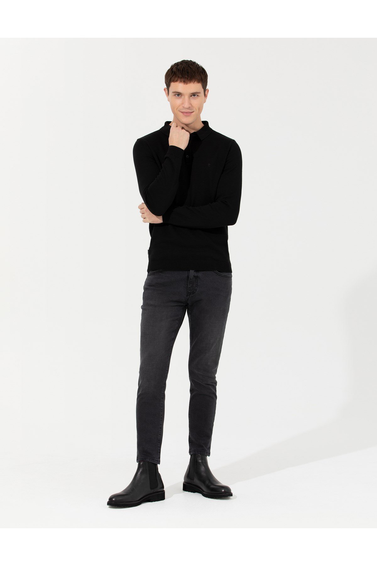 Antrasit Slim Fit Jean Pantolon 50259701-VR006