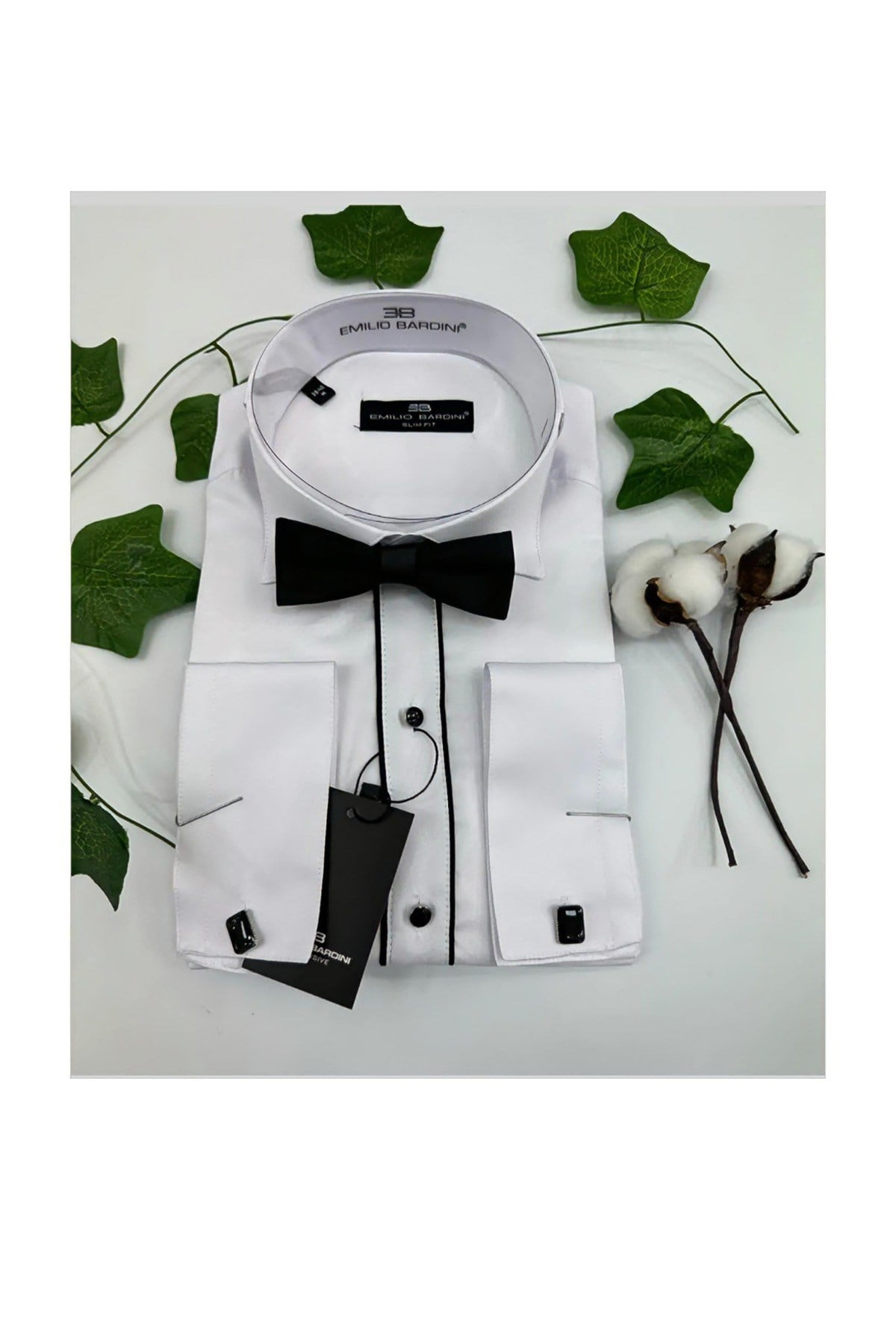 Bardini Atayaka Slim Fit Metal Düğmeli Gömlek