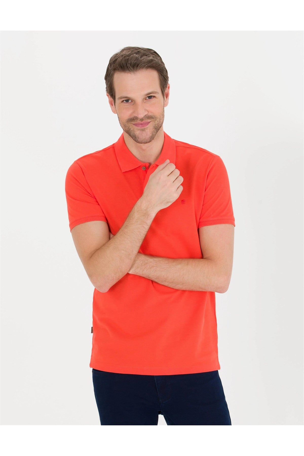 Beyaz Slim Fit Polo Yaka Merserize Tişört G021SZ011.000.1567290.VR013