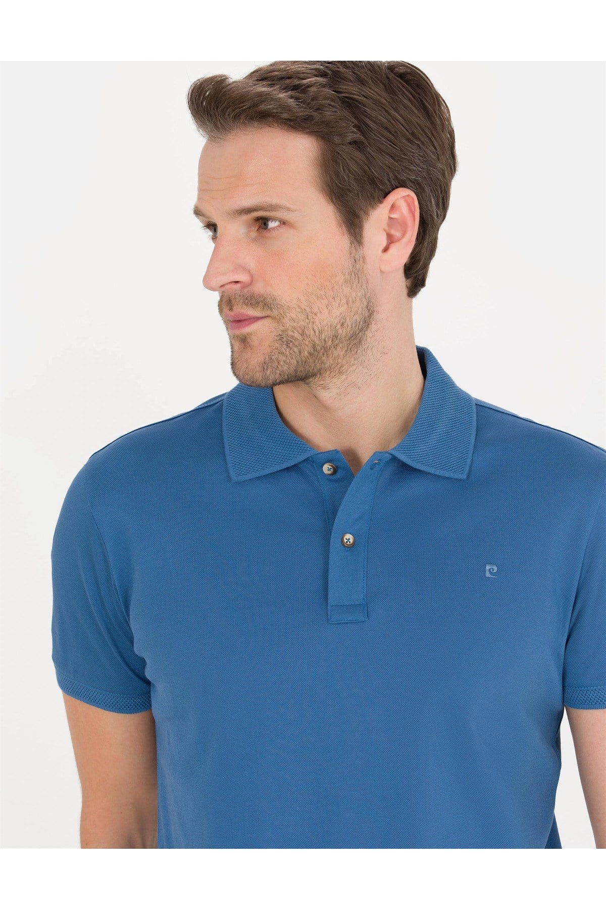 Beyaz Slim Fit Polo Yaka Merserize Tişört G021SZ011.000.1567290.VR013