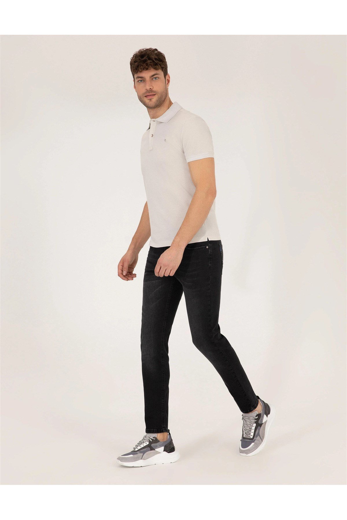 Beyaz Slim Fit Polo Yaka Merserize Tişört G021SZ011.000.1567290.VR013