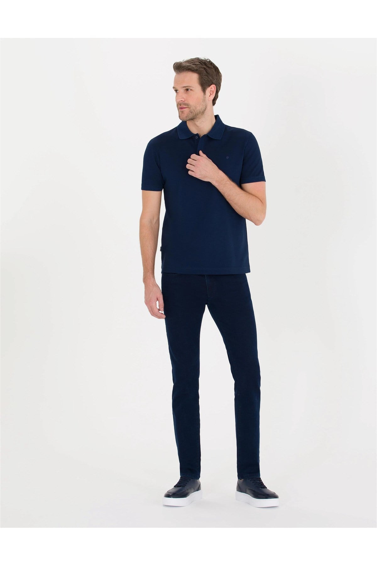 Beyaz Slim Fit Polo Yaka Merserize Tişört G021SZ011.000.1567290.VR013