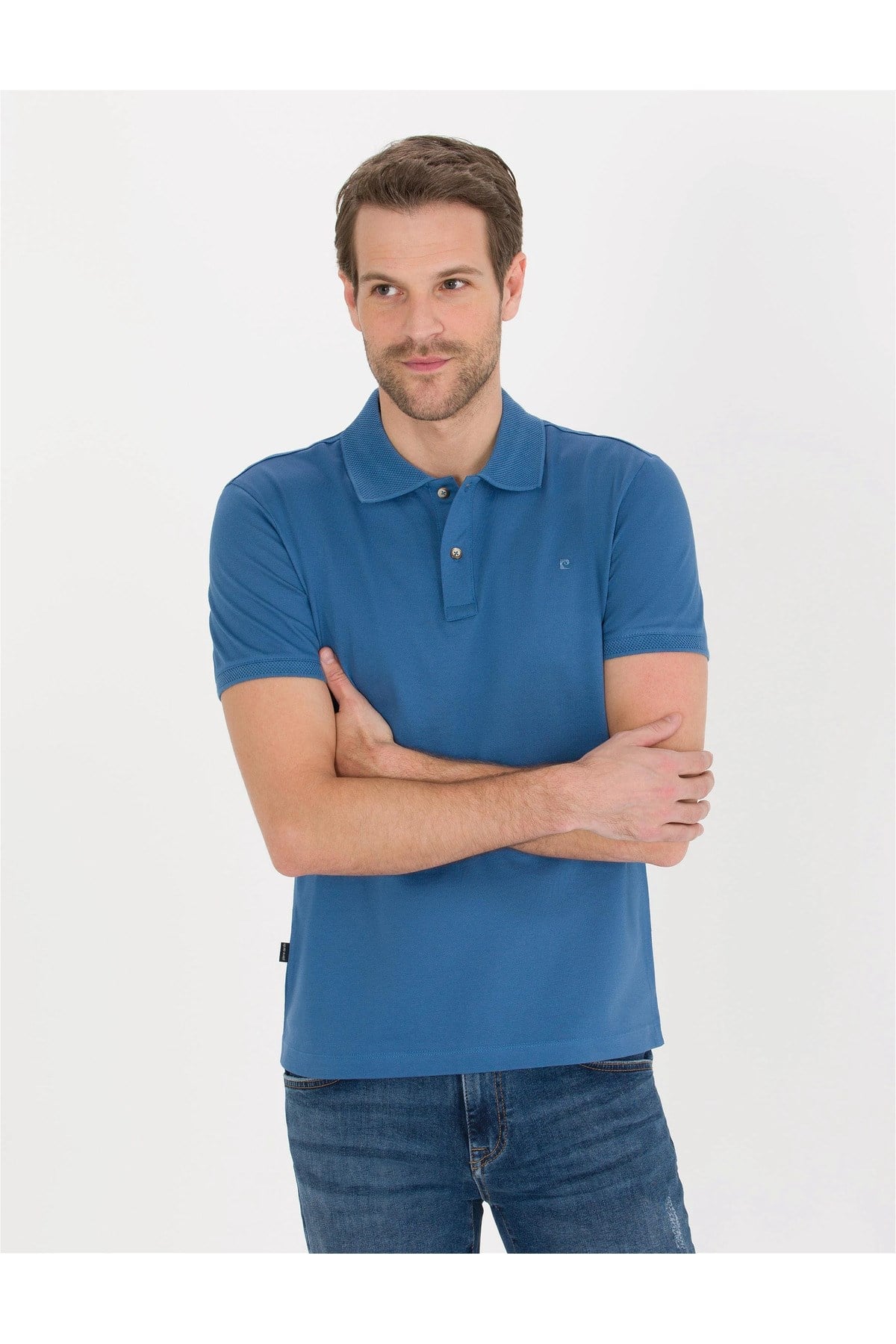 Beyaz Slim Fit Polo Yaka Merserize Tişört G021SZ011.000.1567290.VR013