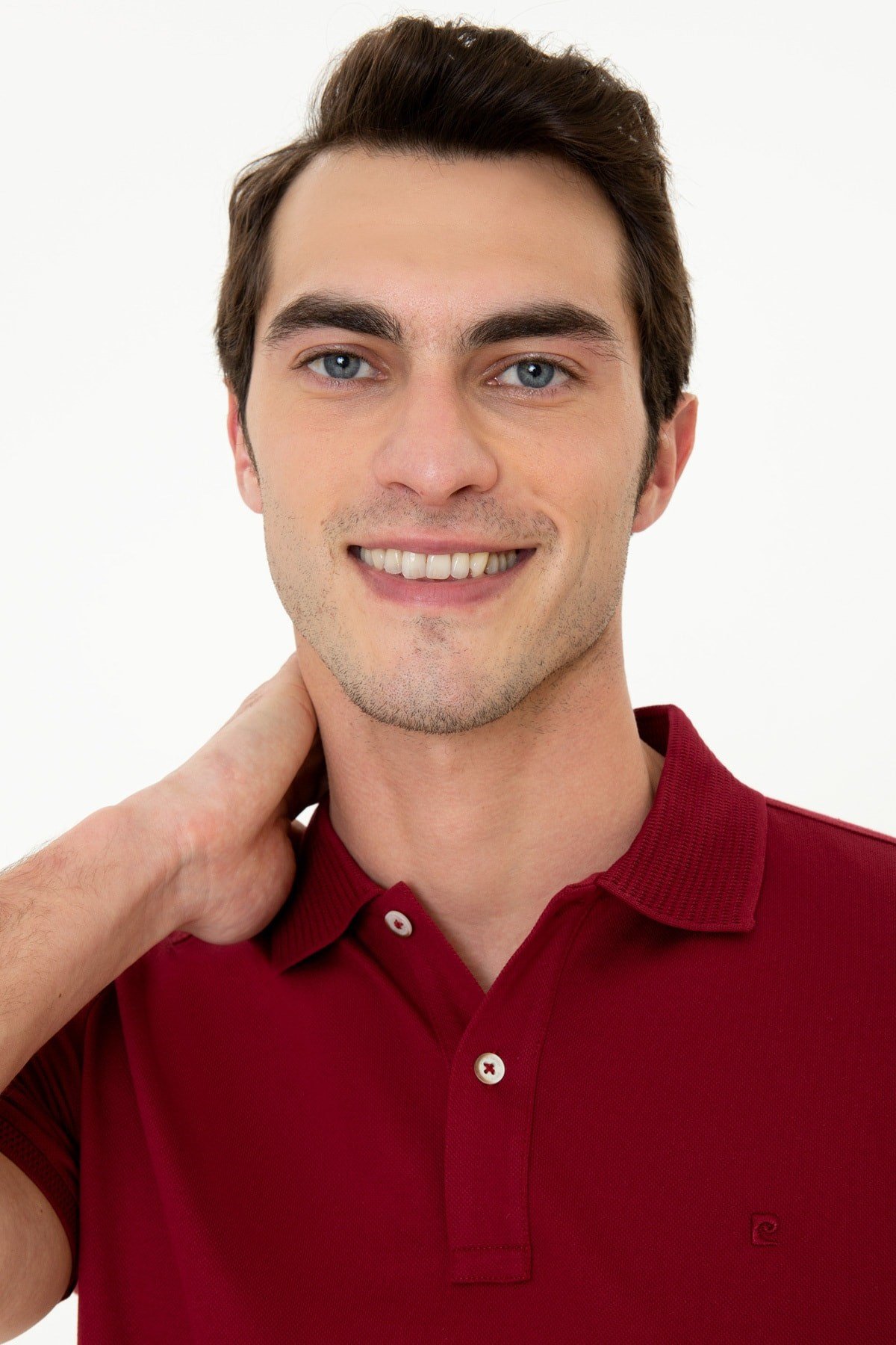 Bordo Slim Fit Basic Polo Yaka T-sirt