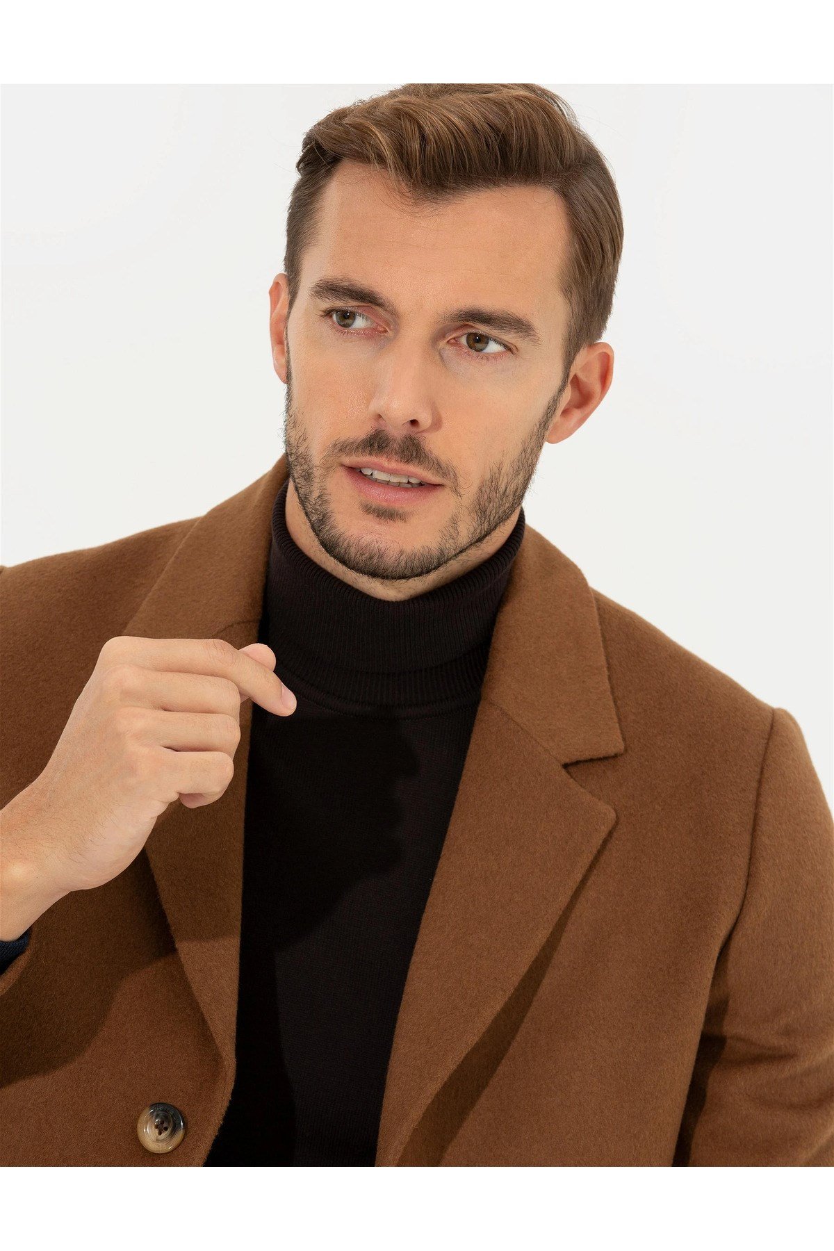Camel Ex. Slim Fit Kaşe Kaban 1500570