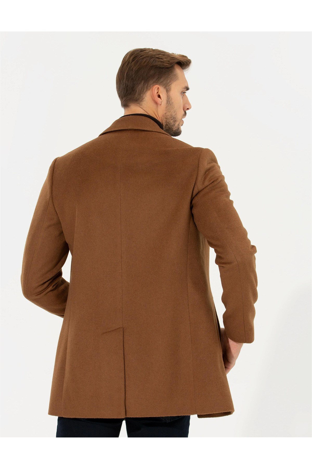 Camel Ex. Slim Fit Kaşe Kaban 1500570