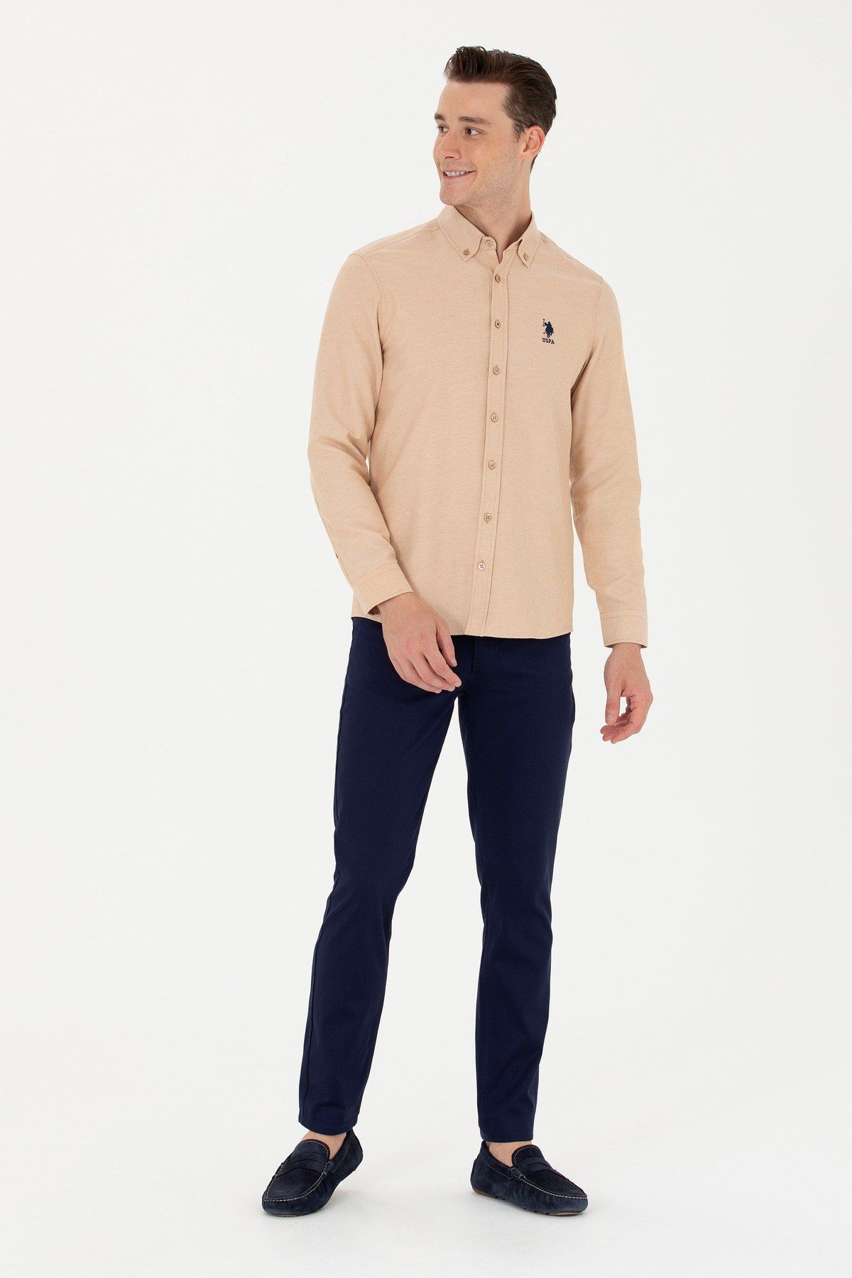 Dernest23Y Us Polo Assn  Erkek Kanvas Pantolon 1600054 Lacivert